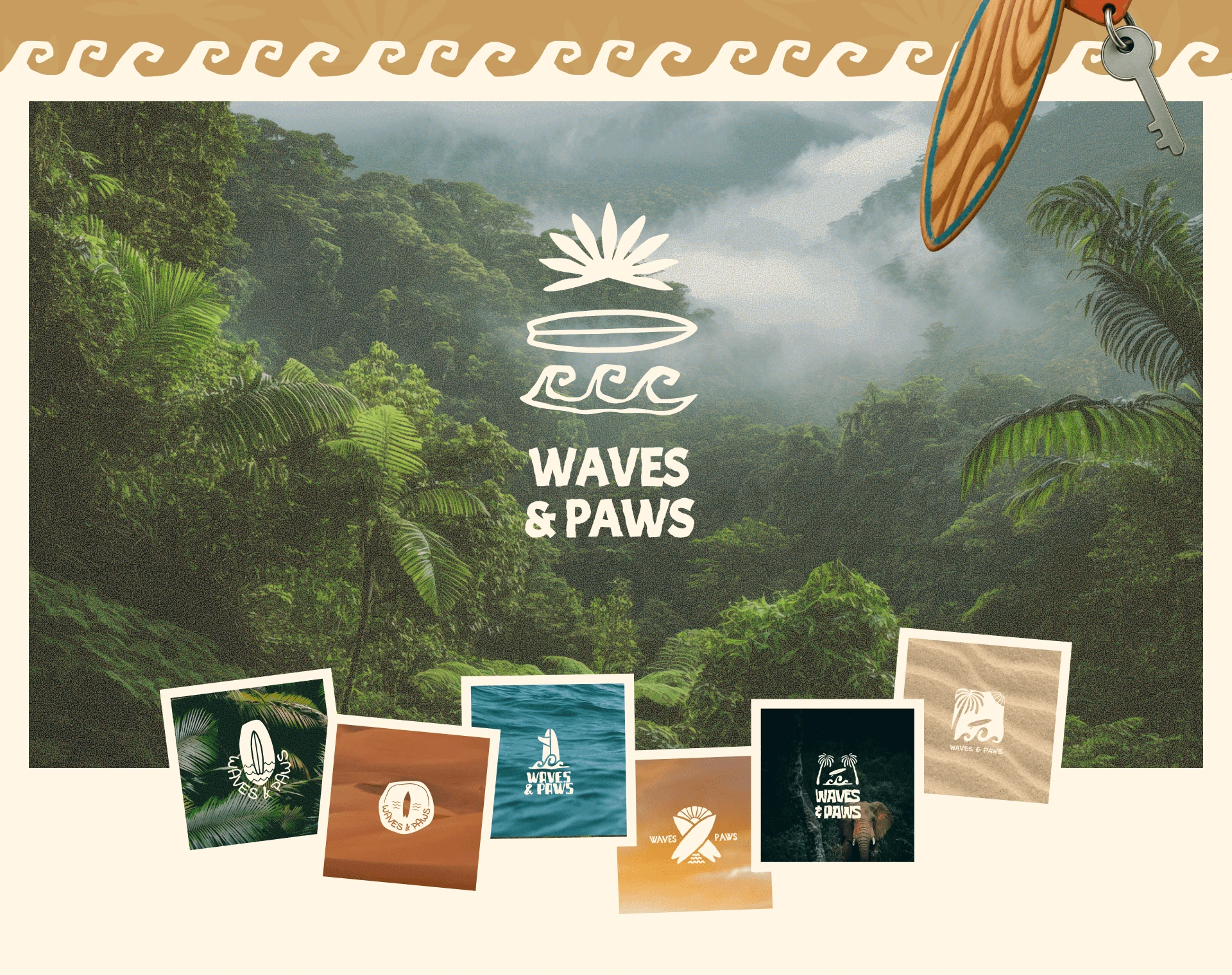 Брендинг хостела Waves & Paws — Изображение №3 — Брендинг на Dprofile