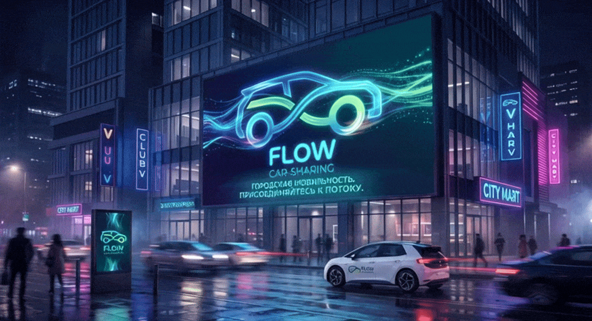 каршеринг FLOW — Изображение №3 — Брендинг на Dprofile