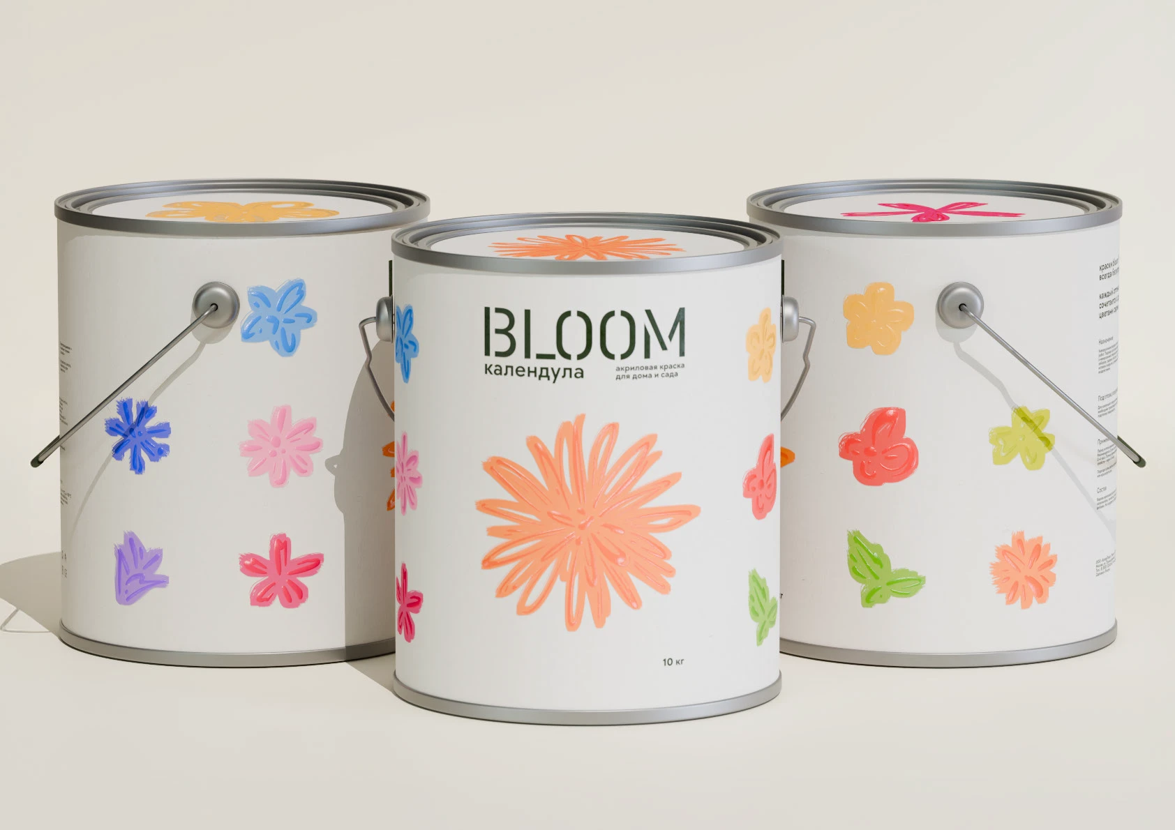 Bloom — краска для дома и сада — Изображение №11 — Брендинг, Иллюстрация на Dprofile