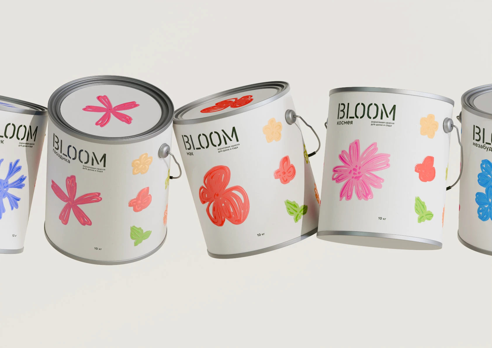 Bloom — краска для дома и сада — Изображение №12 — Брендинг, Иллюстрация на Dprofile