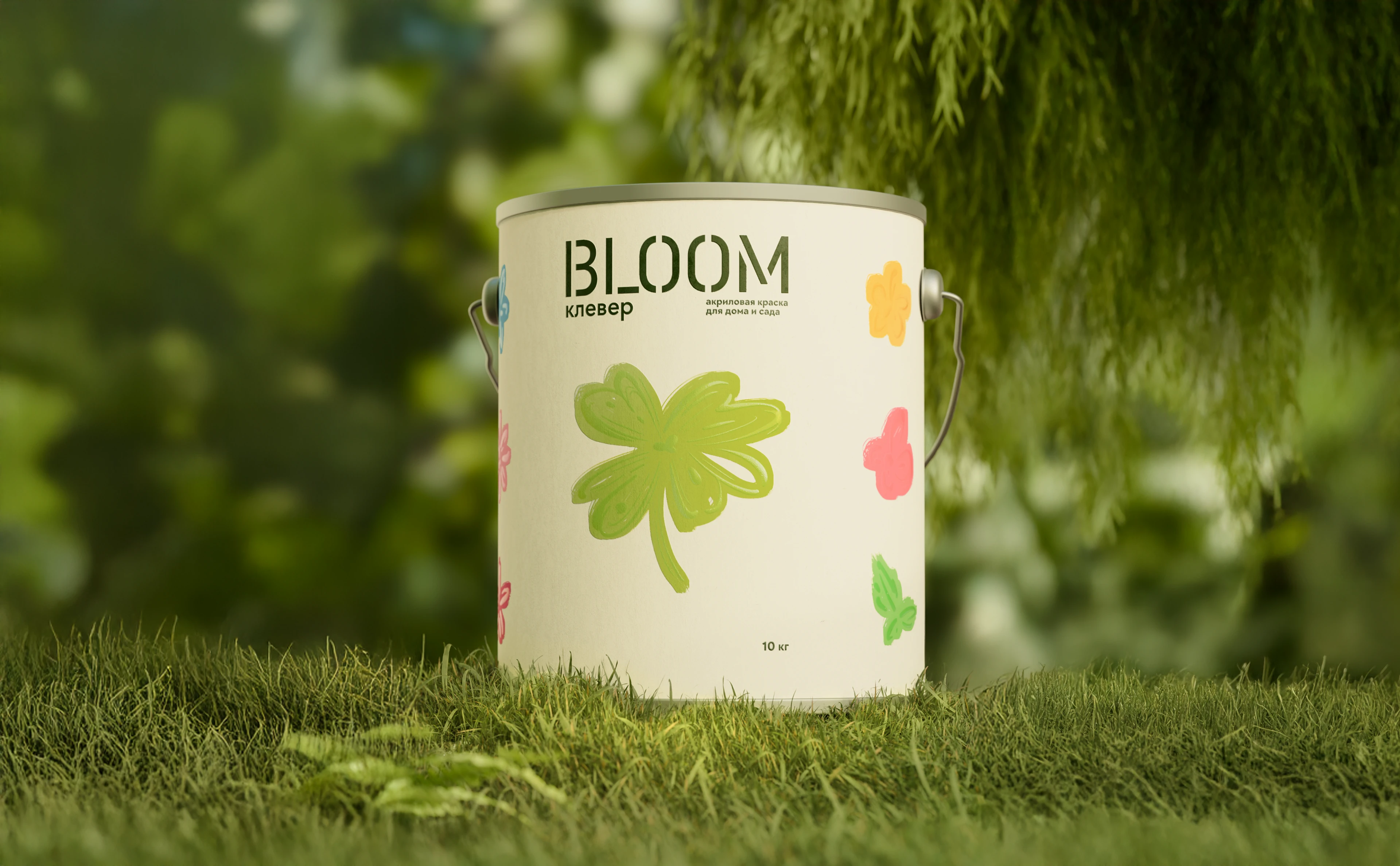Bloom — краска для дома и сада — Изображение №1 — Брендинг, Иллюстрация на Dprofile