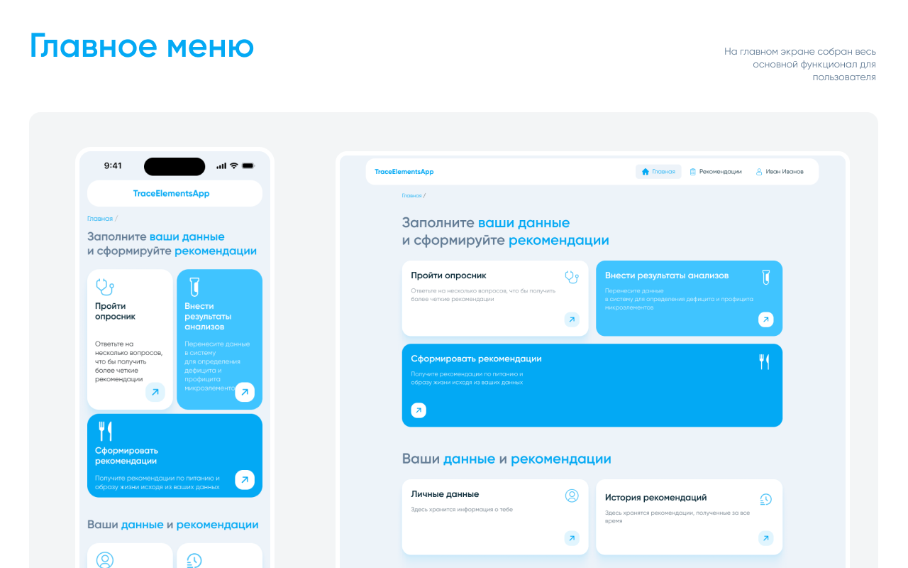 Разработка сервиса для отслеживания питания и здоровья — Изображение №4 — Интерфейсы на Dprofile