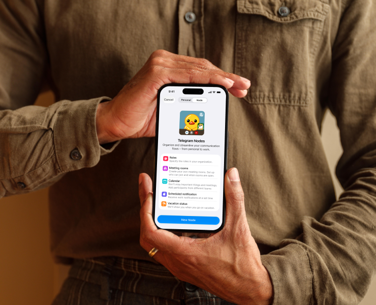 Telegram Nodes. Design Contest 2025 — Интерфейсы на Dprofile