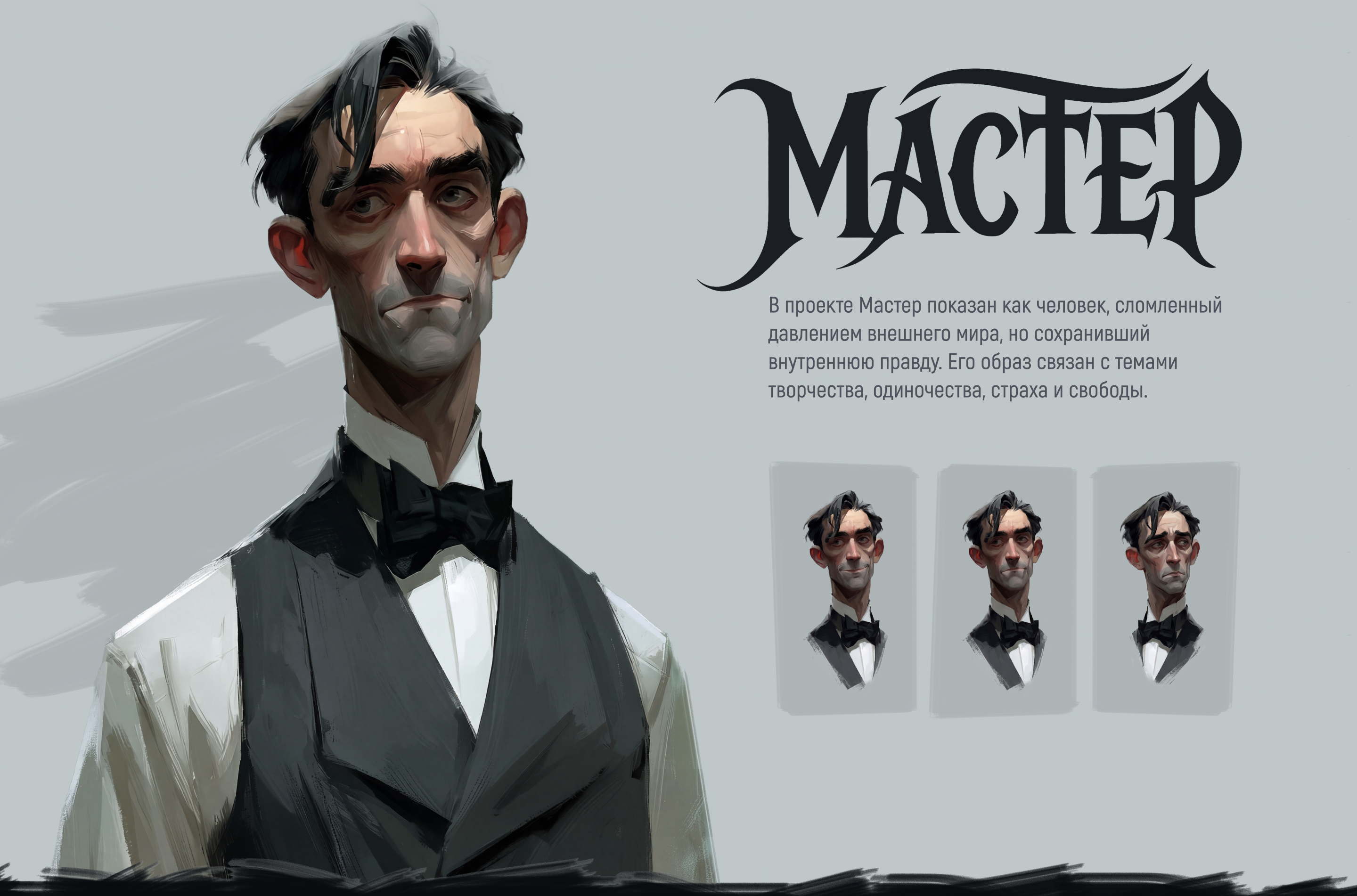 Мастер и Маргарита | Концепт кинетической новеллы — Изображение №4 — Иллюстрация, Нейро на Dprofile