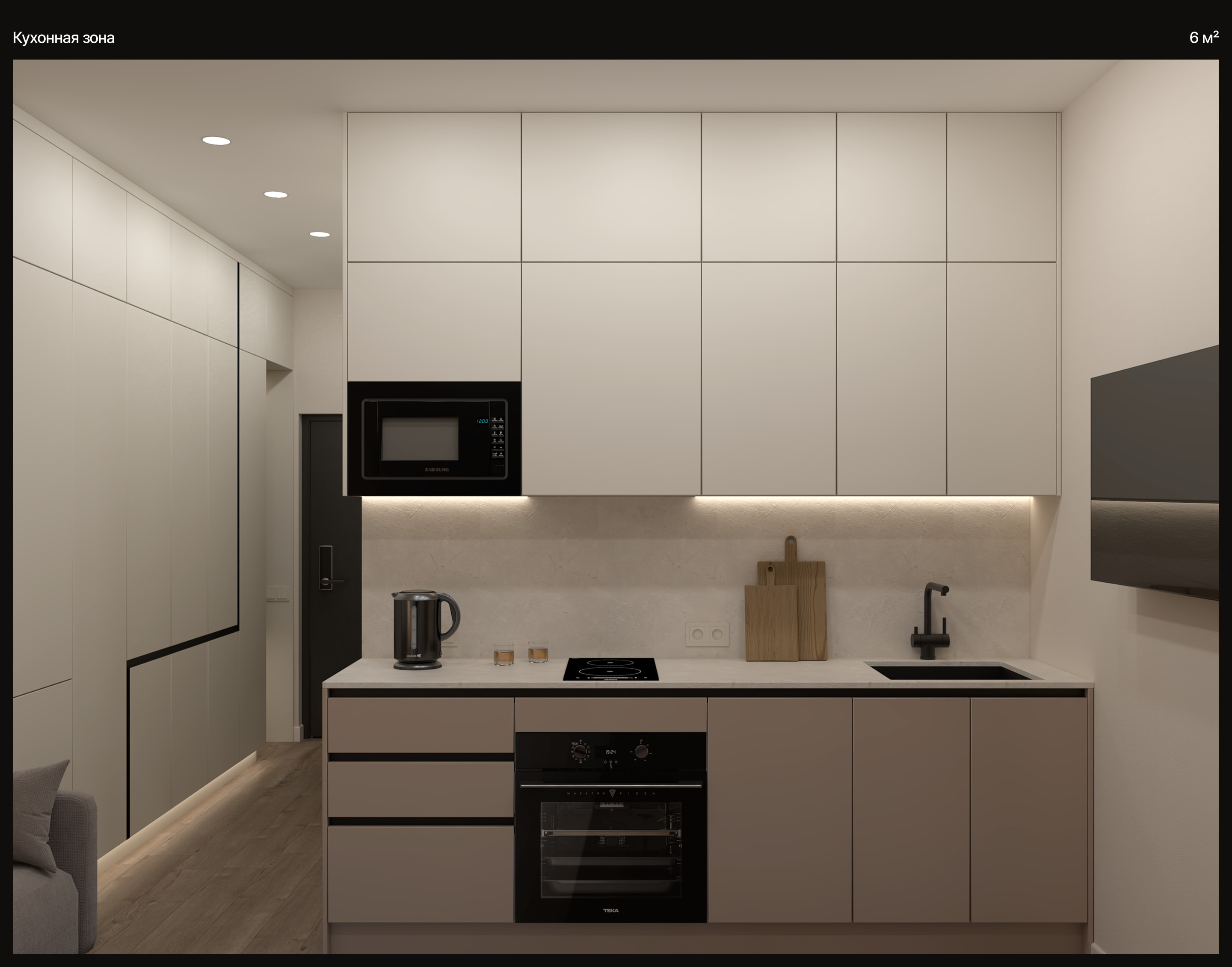 Дизайн-проект для студента 26м² — Изображение №4 — Архитектура на Dprofile