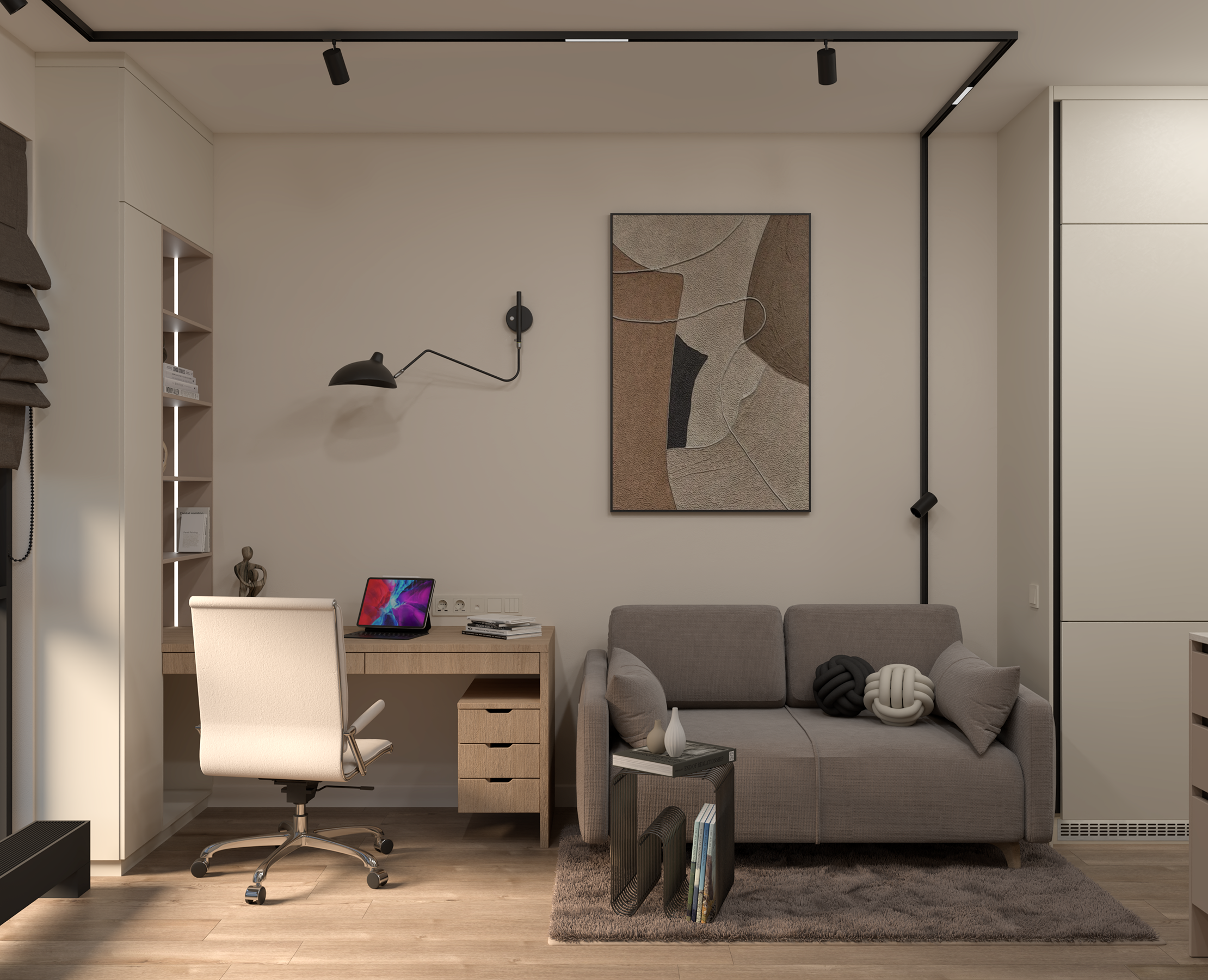 Дизайн-проект для студента 26м² — Архитектура на Dprofile