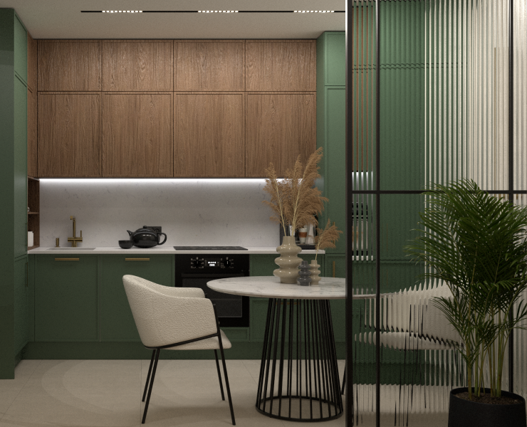 Дизайн проект кухни-гостиной на Dprofile