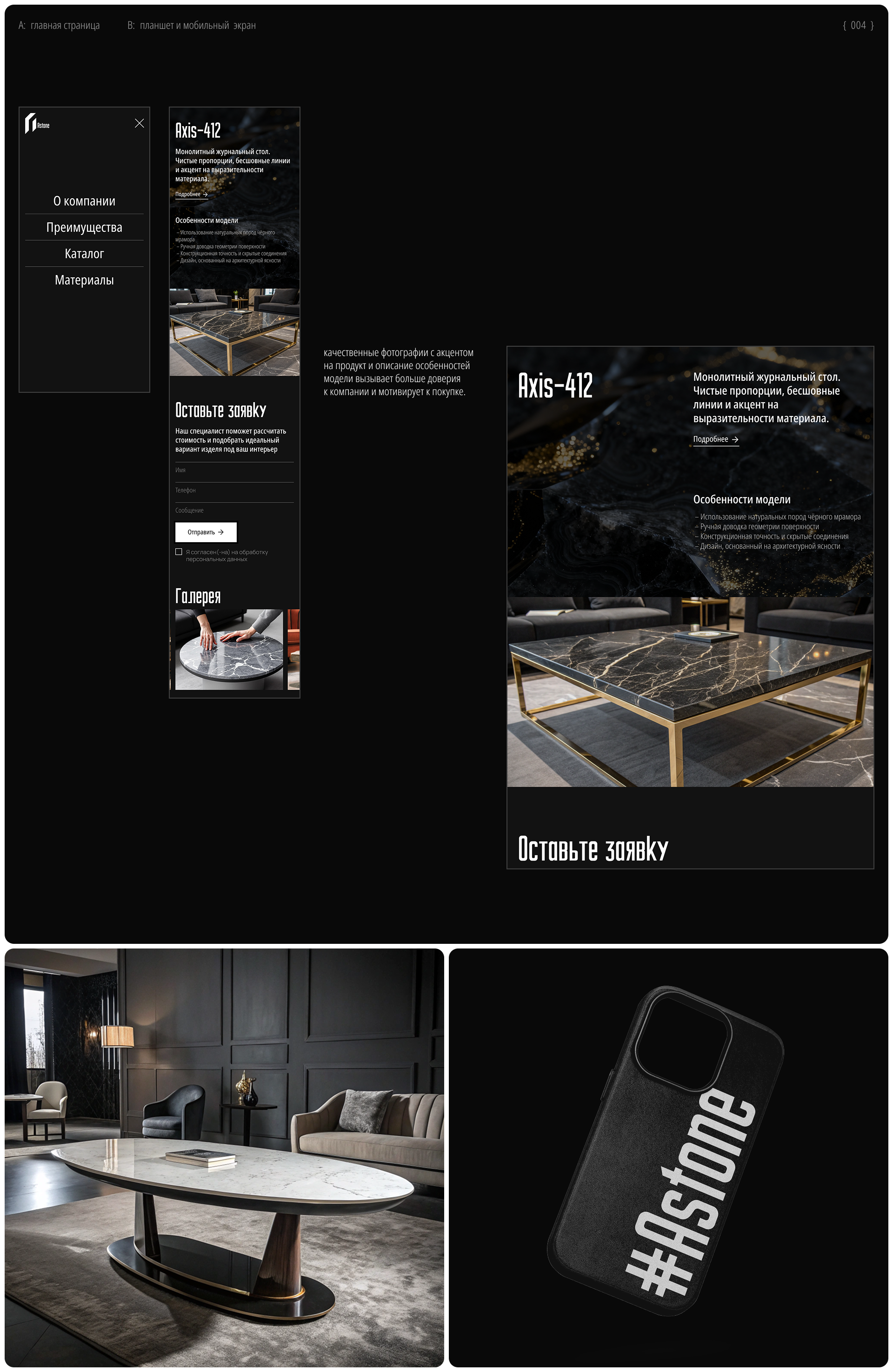 Astone — Изображение №4 — Интерфейсы, Брендинг на Dprofile