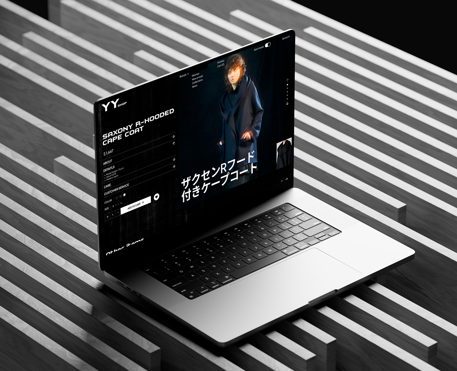 Yohji Yamamoto Shop | E-commerce — Интерфейсы на Dprofile