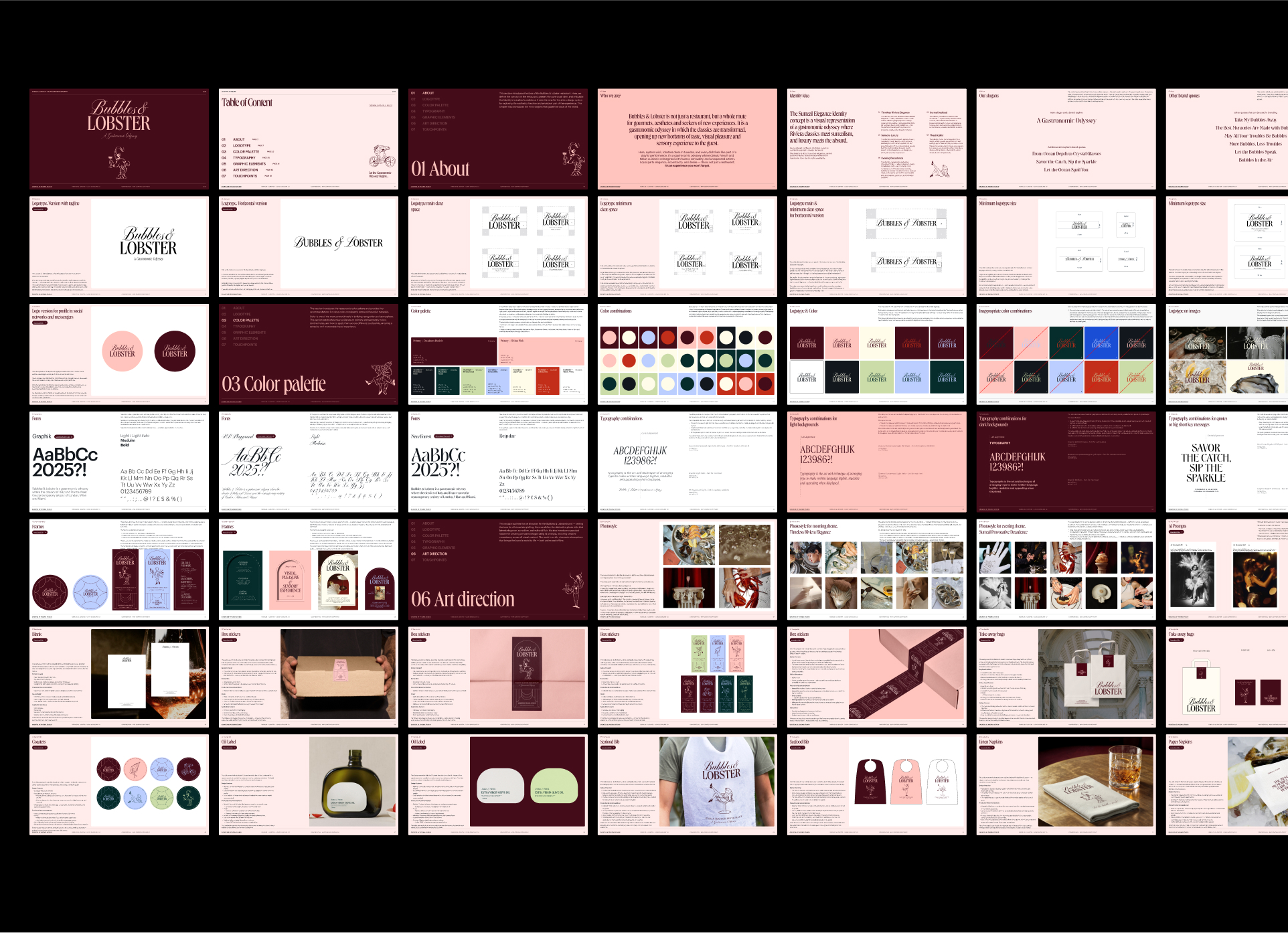 Bubbles & Lobster — Изображение №20 — Брендинг на Dprofile