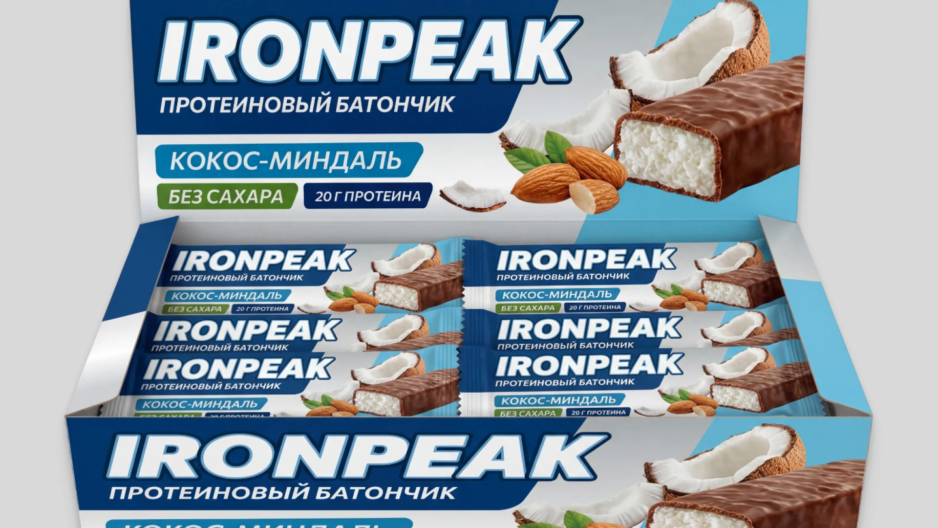 Протеиновые батончика IRONPEAK — Изображение №4 — Брендинг, Графика на Dprofile