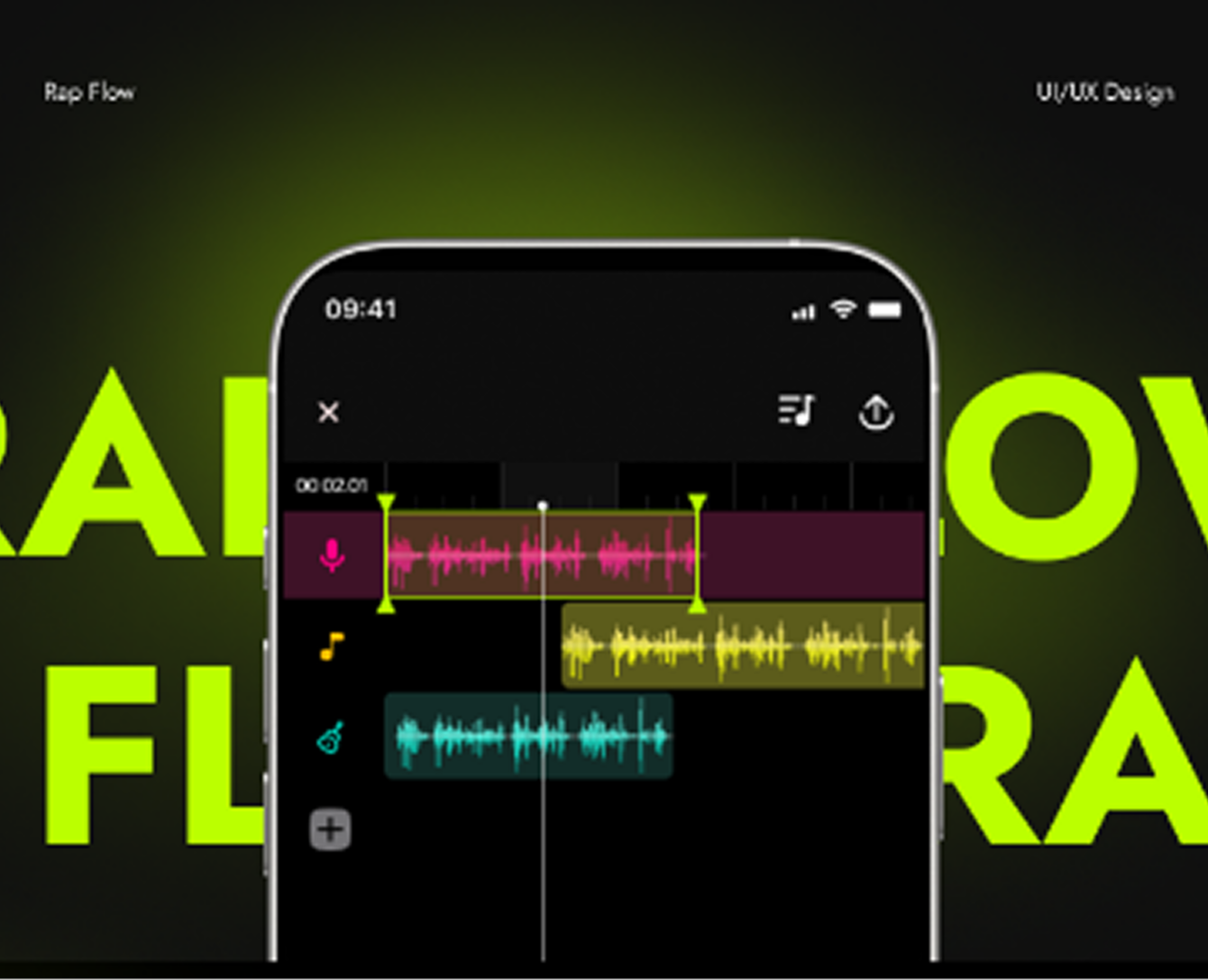 UI/UX | Rap Flow | Mobile App iOS — Интерфейсы на Dprofile