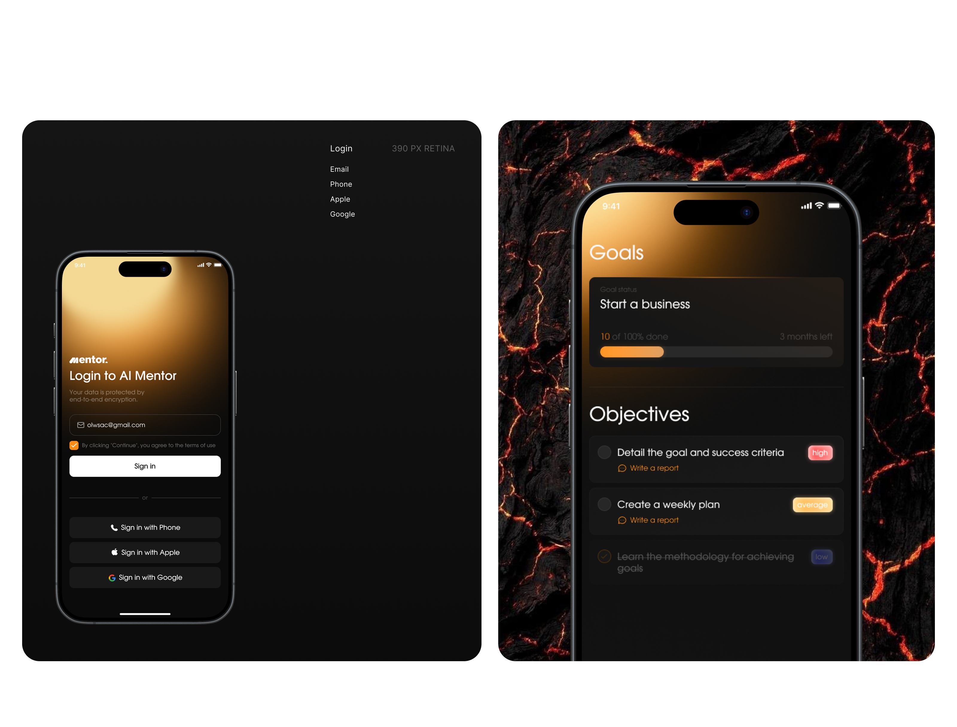 AI Mentor App — Изображение №7 — Интерфейсы на Dprofile
