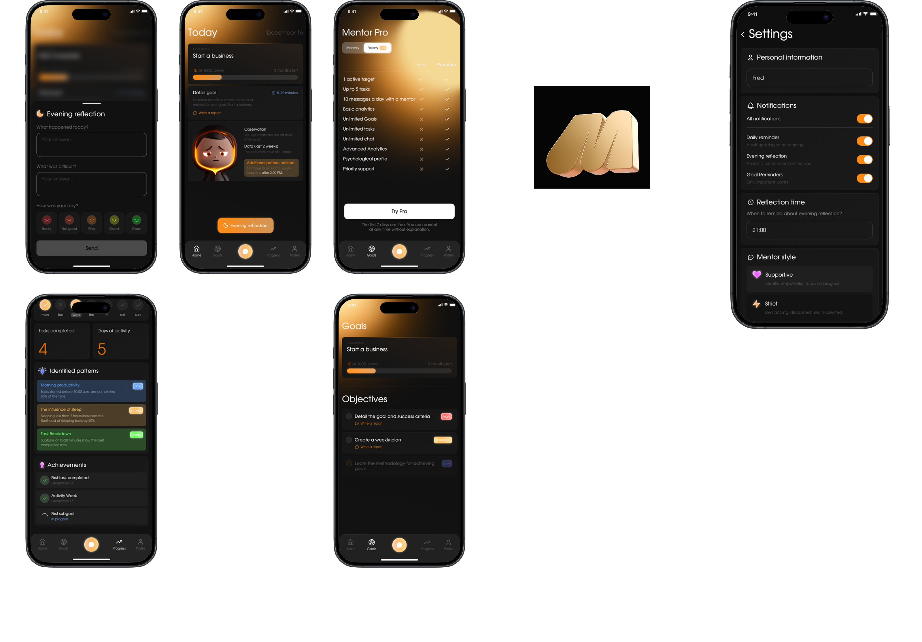 AI Mentor App — Изображение №13 — Интерфейсы на Dprofile