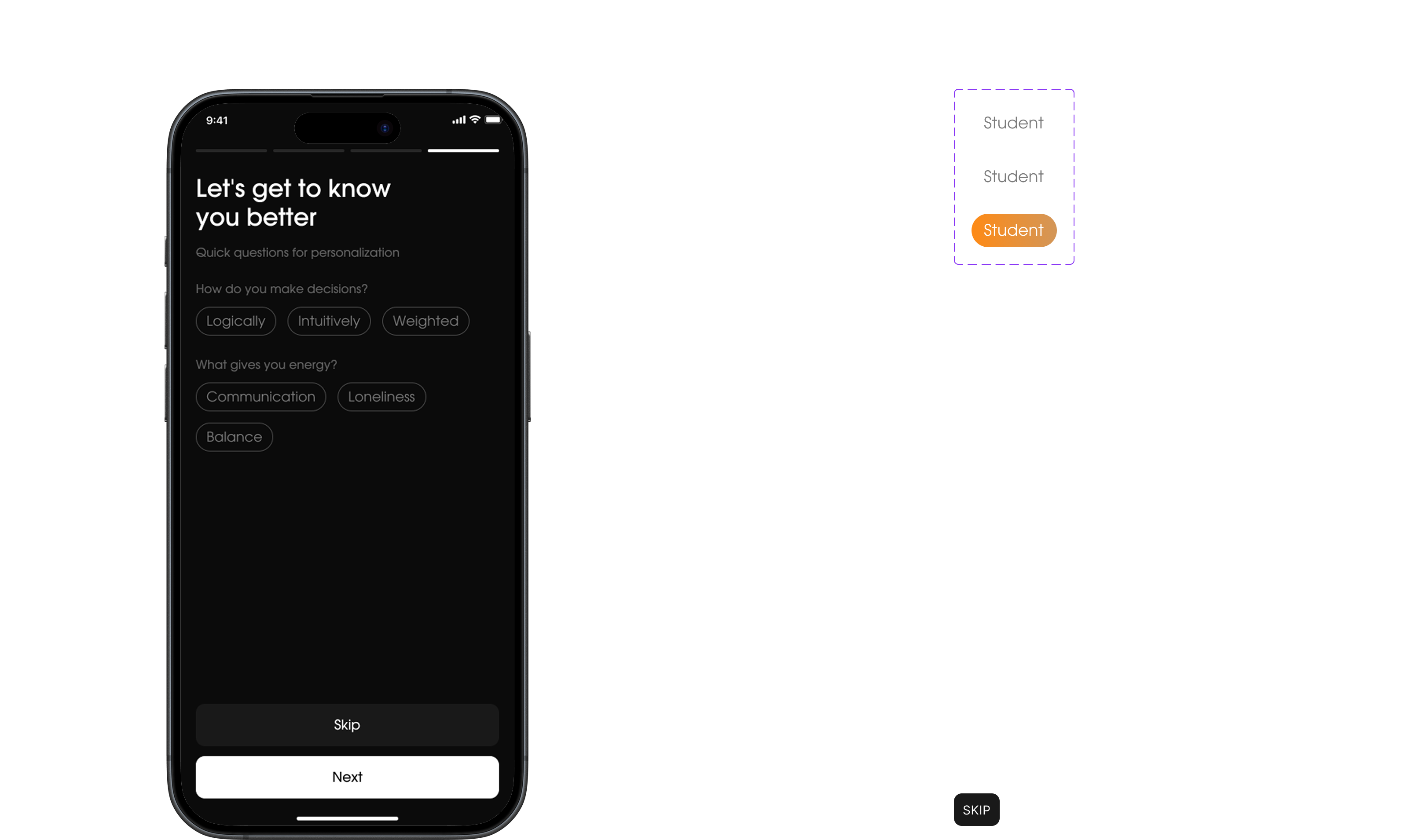 AI Mentor App — Изображение №8 — Интерфейсы на Dprofile