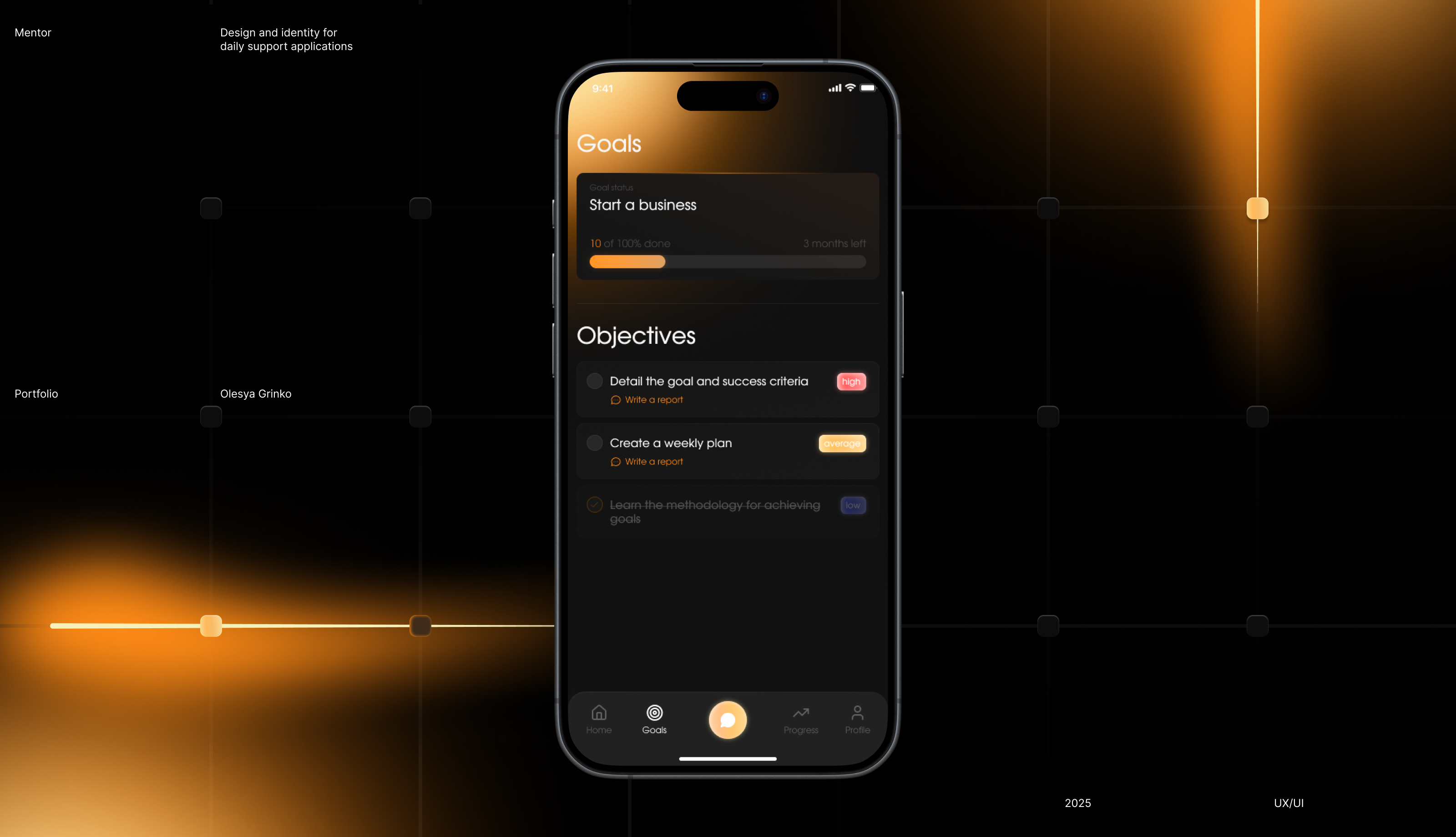 AI Mentor App — Изображение №1 — Интерфейсы на Dprofile