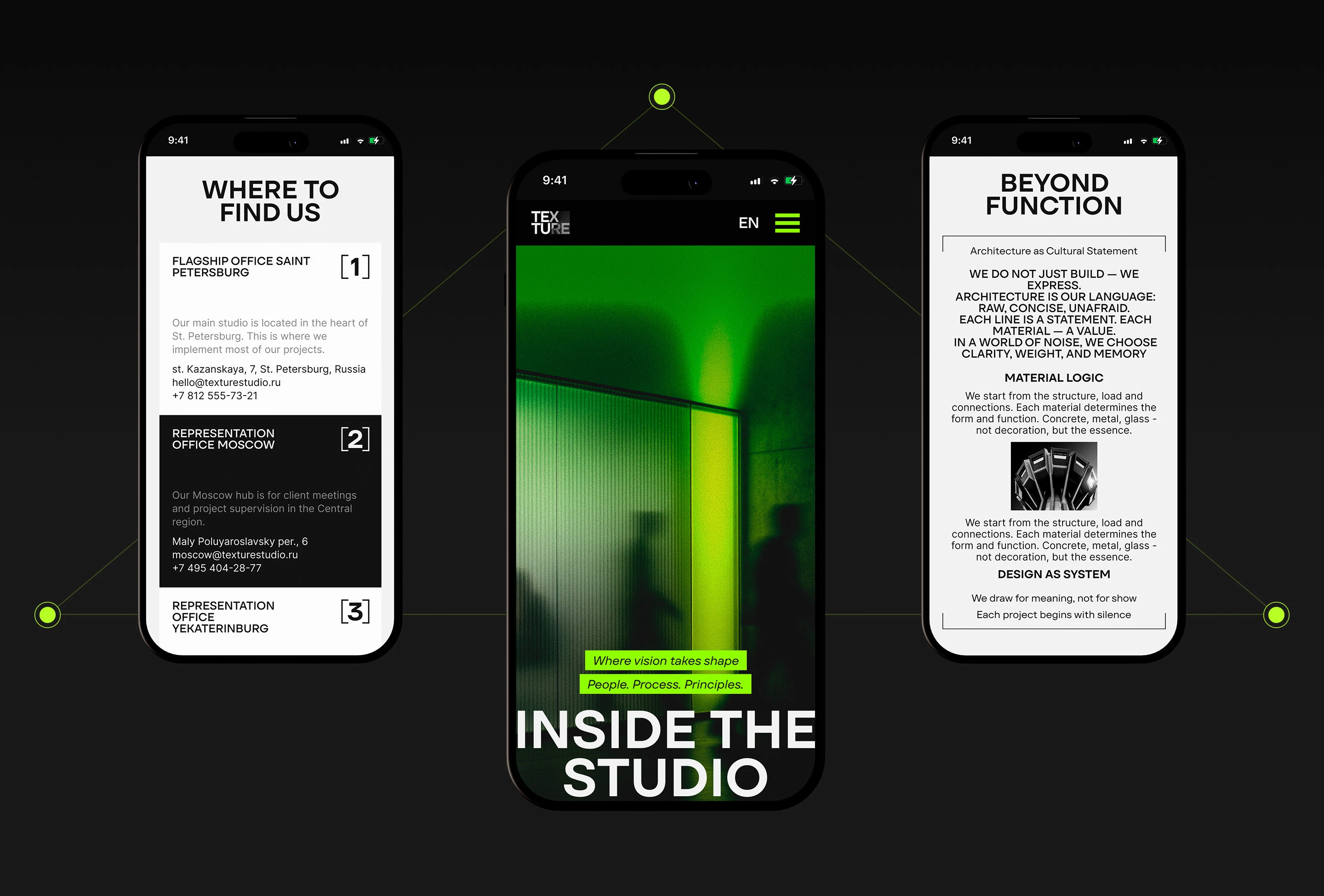 TEXTURE STUDIO | Corporate website — Изображение №8 — Интерфейсы на Dprofile