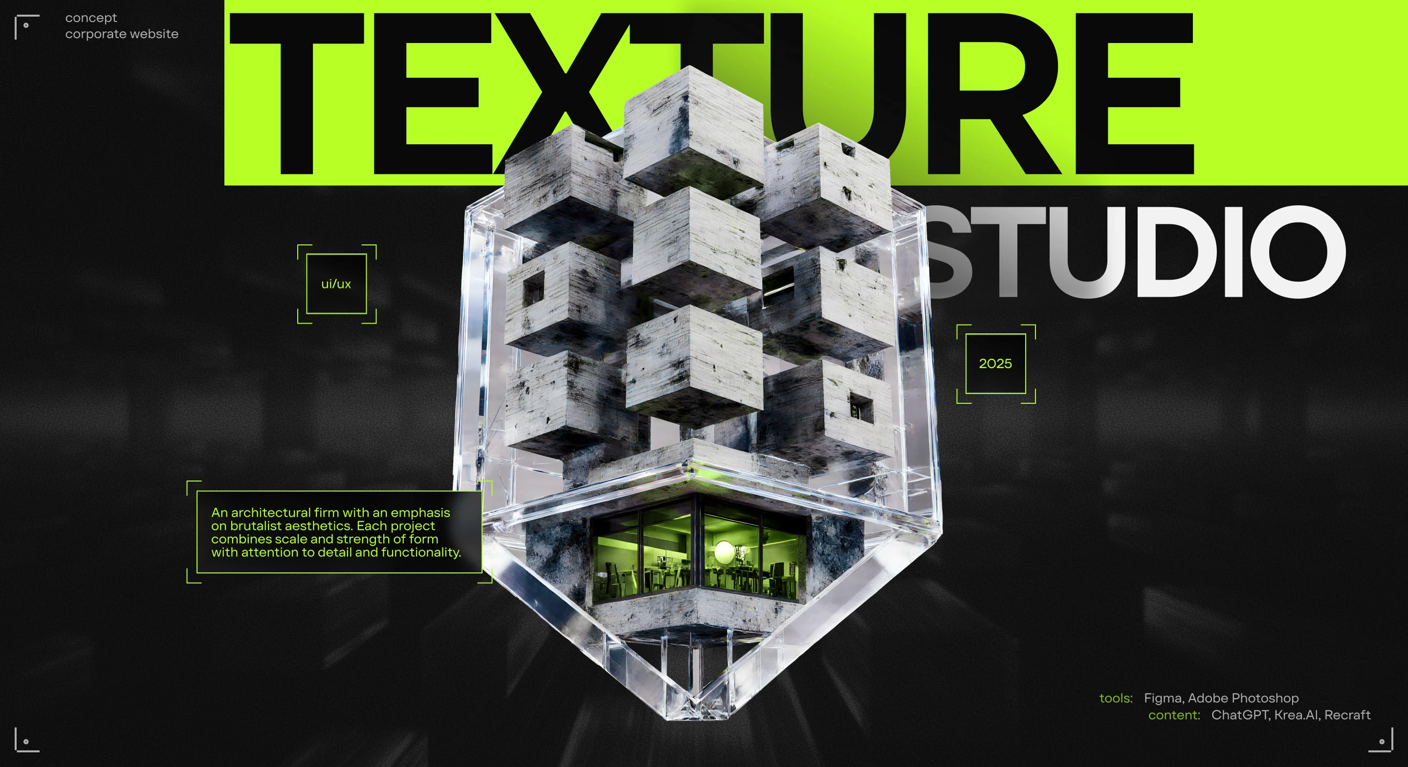 TEXTURE STUDIO | Corporate website — Изображение №1 — Интерфейсы на Dprofile