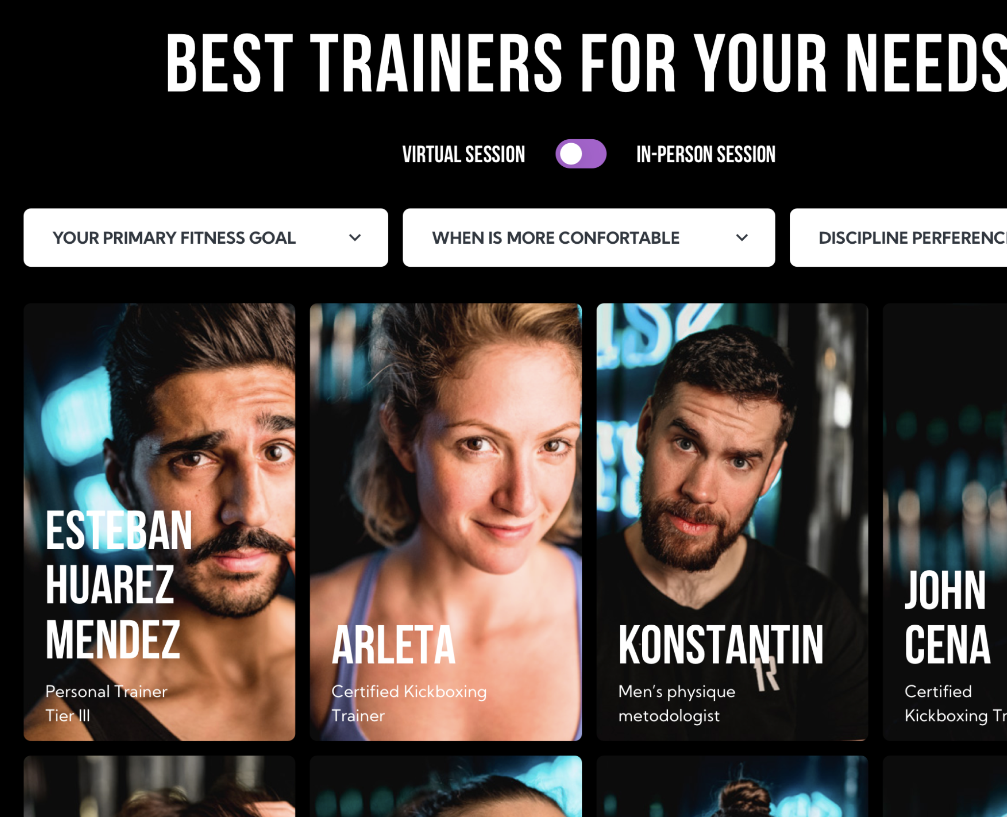 trube app — Интерфейсы на Dprofile