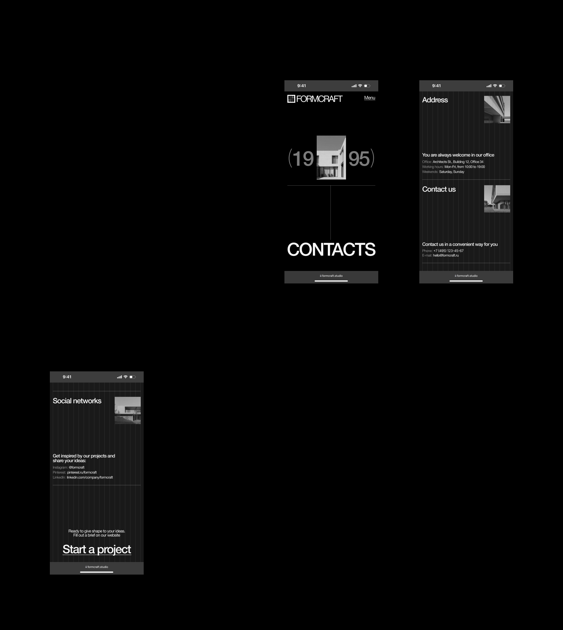 FORMCRAFT® — Изображение №17 — Интерфейсы, Брендинг на Dprofile