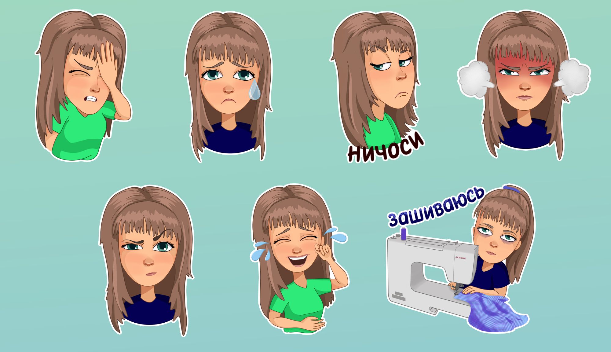 Стикеры|Иллюстрации — Изображение №7 — Иллюстрация на Dprofile