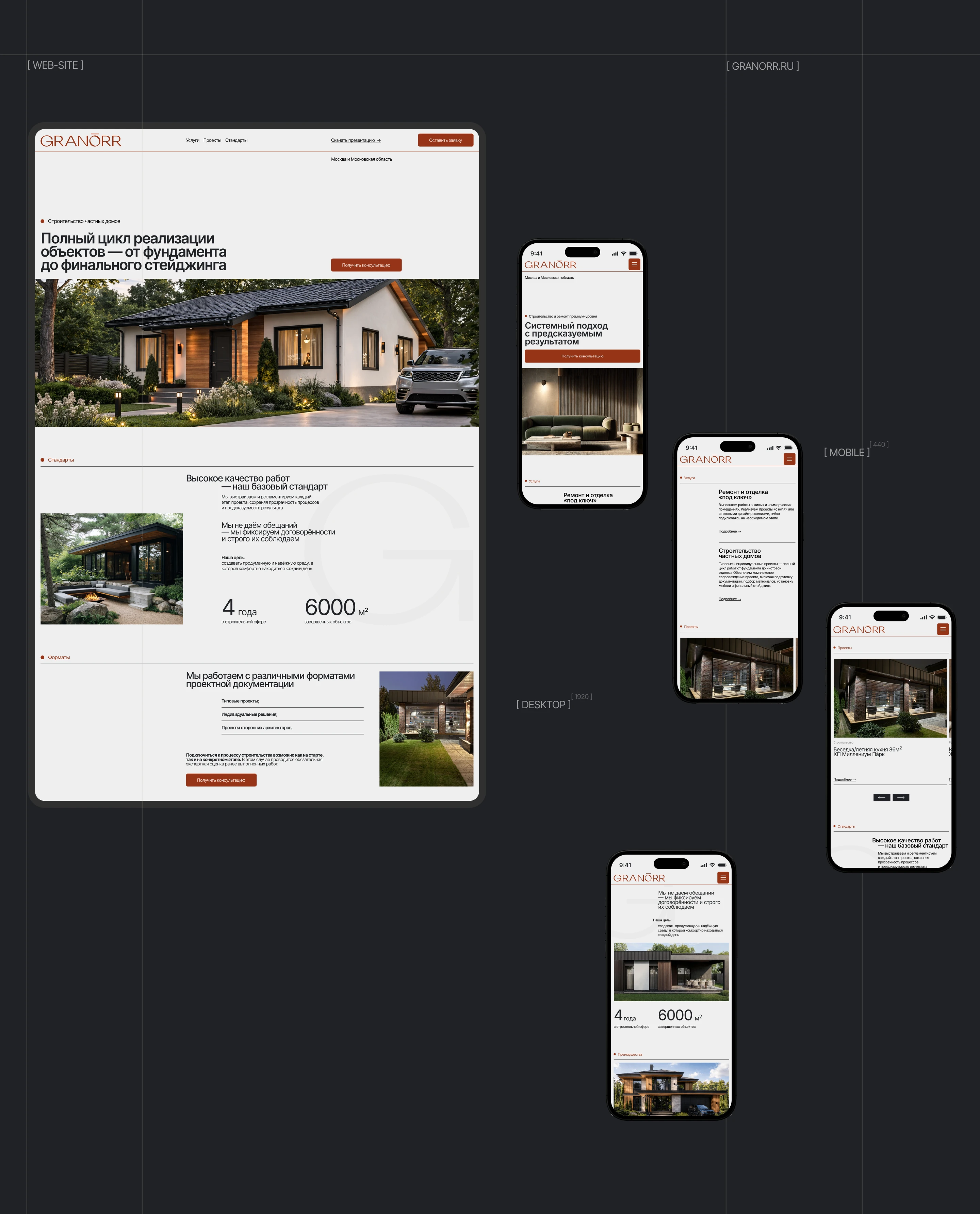 GRANORR Full-cycle construction company — Изображение №18 — Брендинг на Dprofile