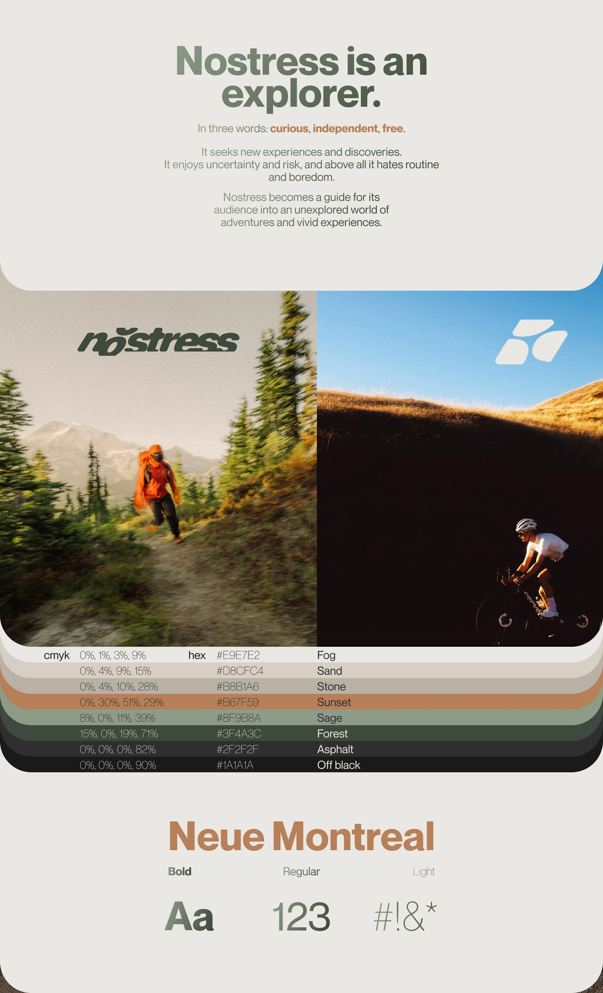 NOSTRESS Outdoor lifestyle brand-Branding & Development — Изображение №4 — Брендинг на Dprofile