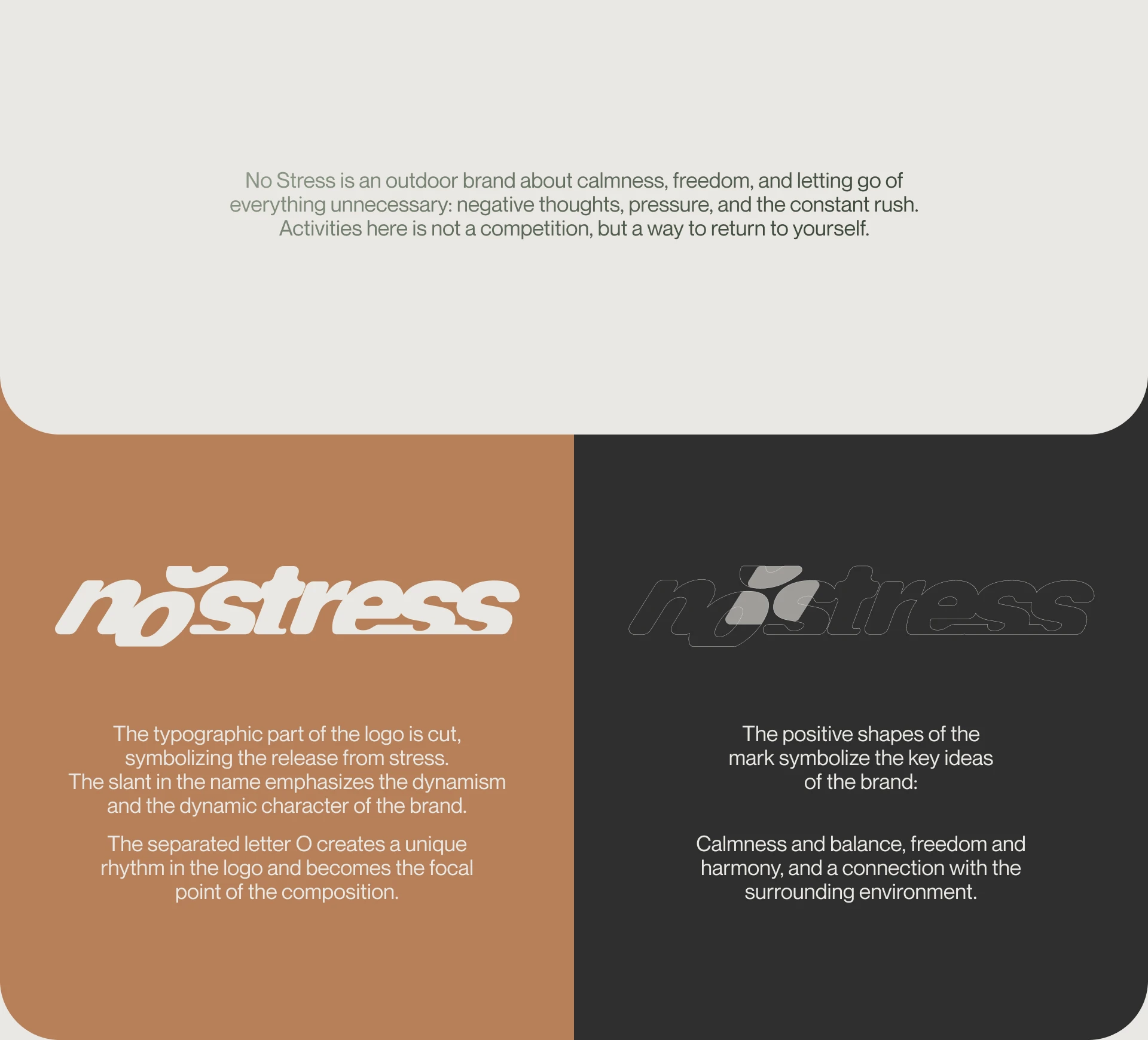 NOSTRESS Outdoor lifestyle brand-Branding & Development — Изображение №2 — Брендинг на Dprofile
