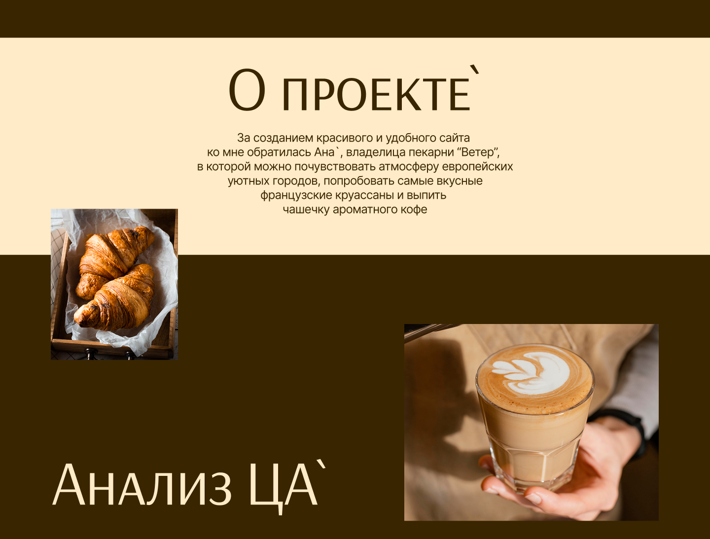 Сайт для кофейни-пекарни — Изображение №2 — Интерфейсы, Брендинг на Dprofile