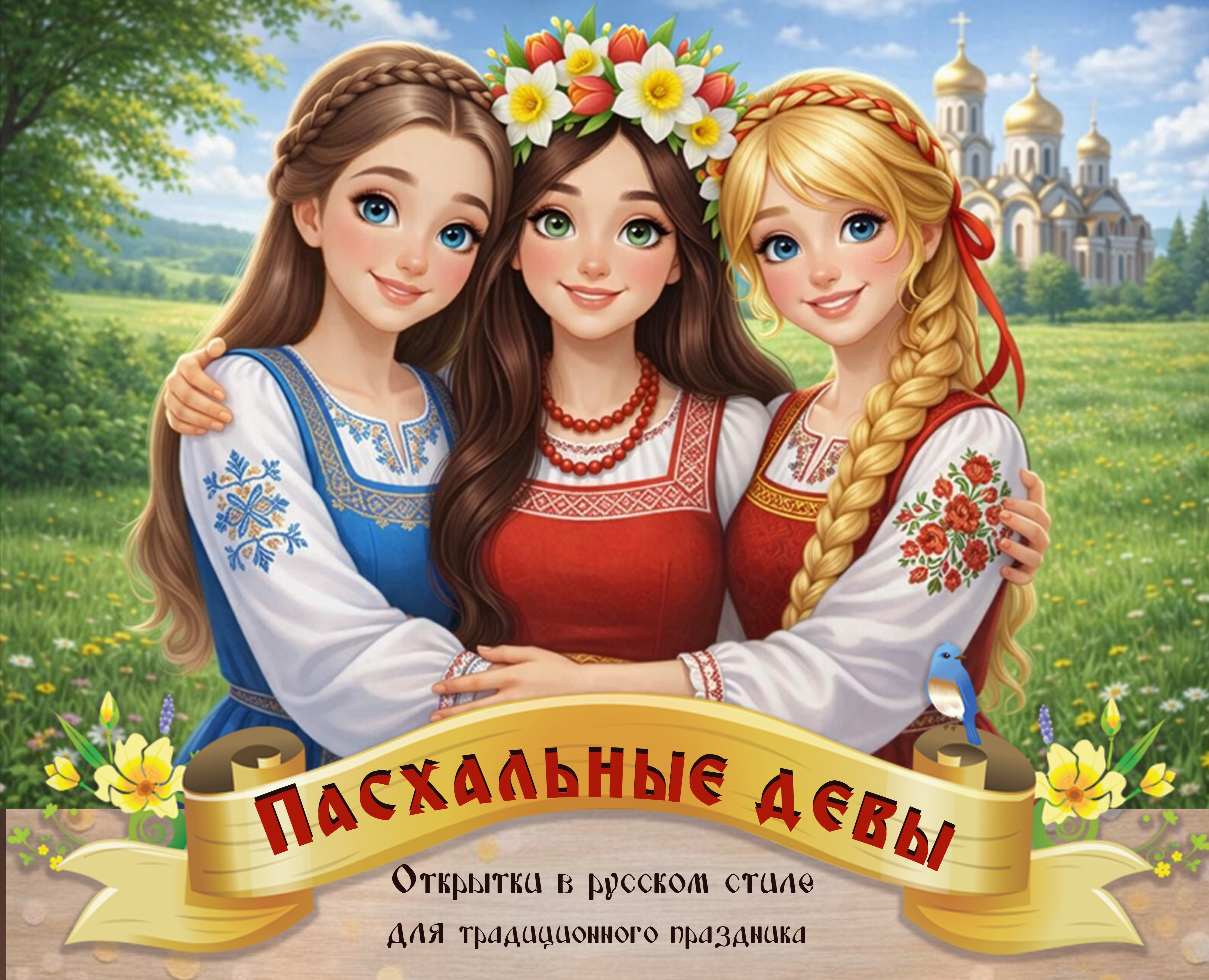 Пасхальные девы: открытки к традиционному празднику на Dprofile