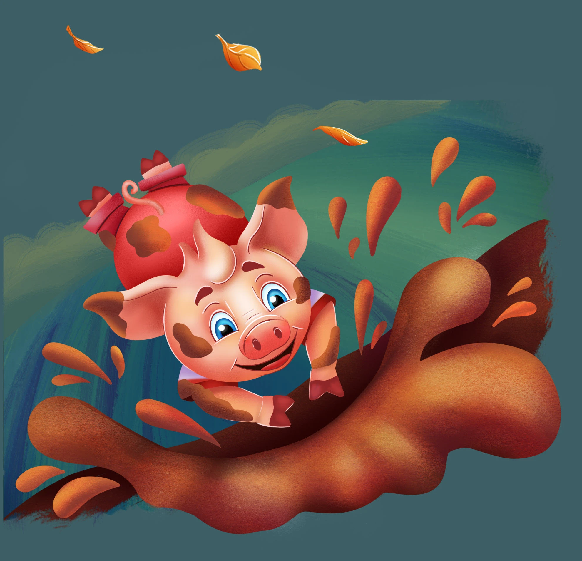 Три поросёнка. Детская книга — Изображение №9 — Иллюстрация на Dprofile