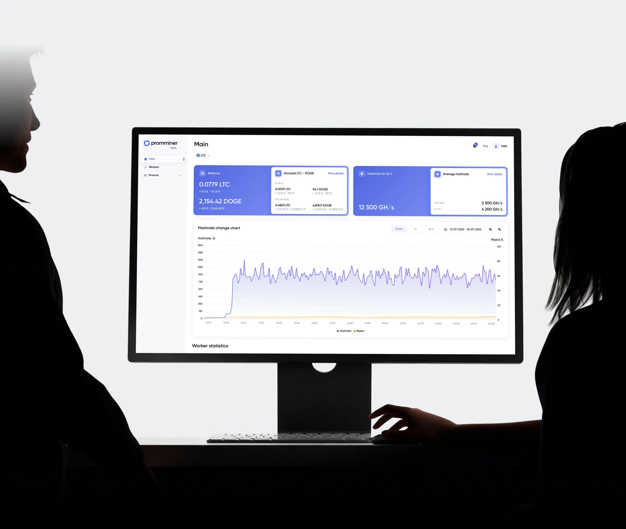 Mining pool (crypto, blockchain) 2025: UIUX — Изображение №7 — Интерфейсы на Dprofile