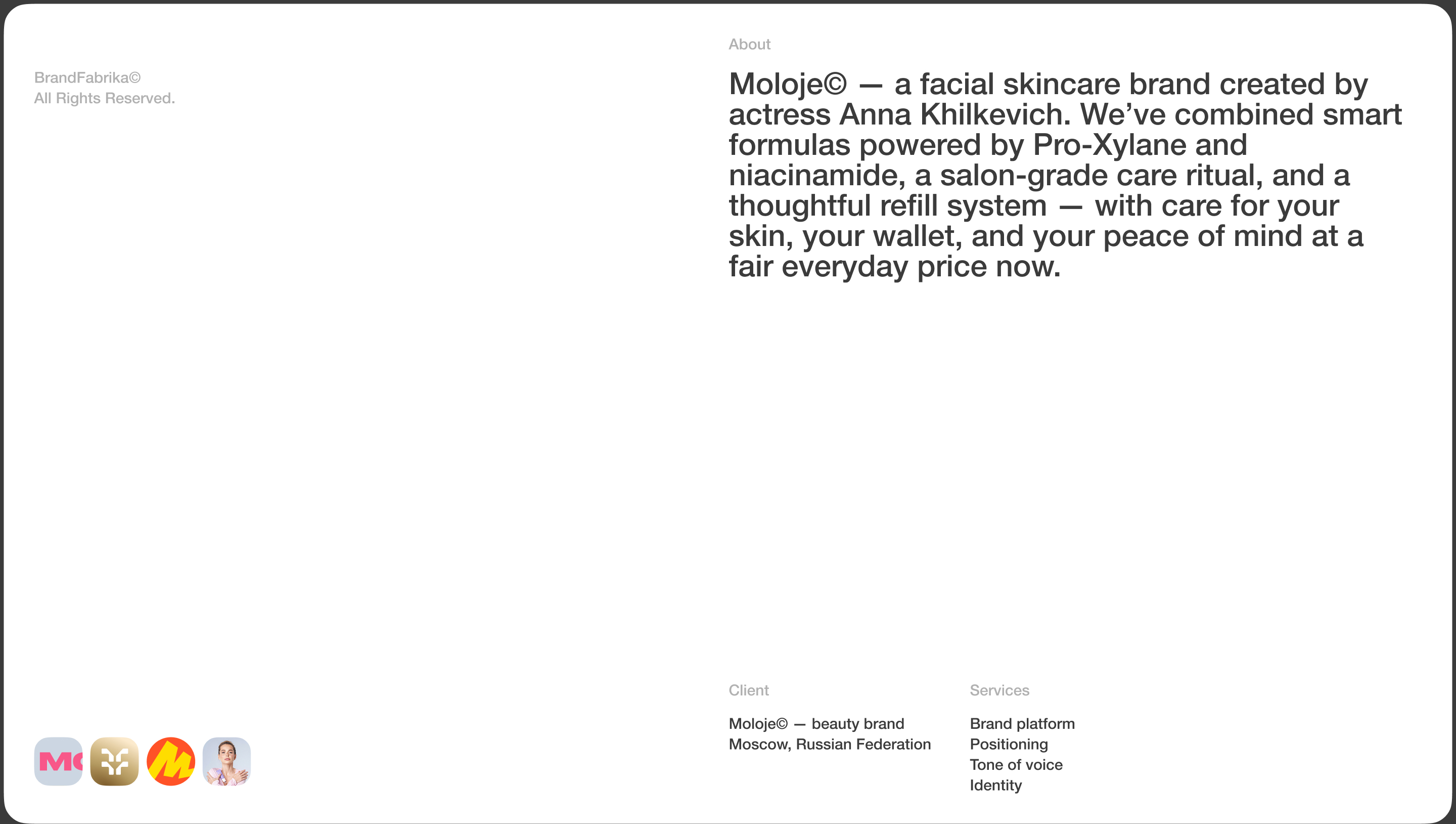 Moloje© Cosmetics brand: logo, branding — Изображение №2 — Брендинг на Dprofile