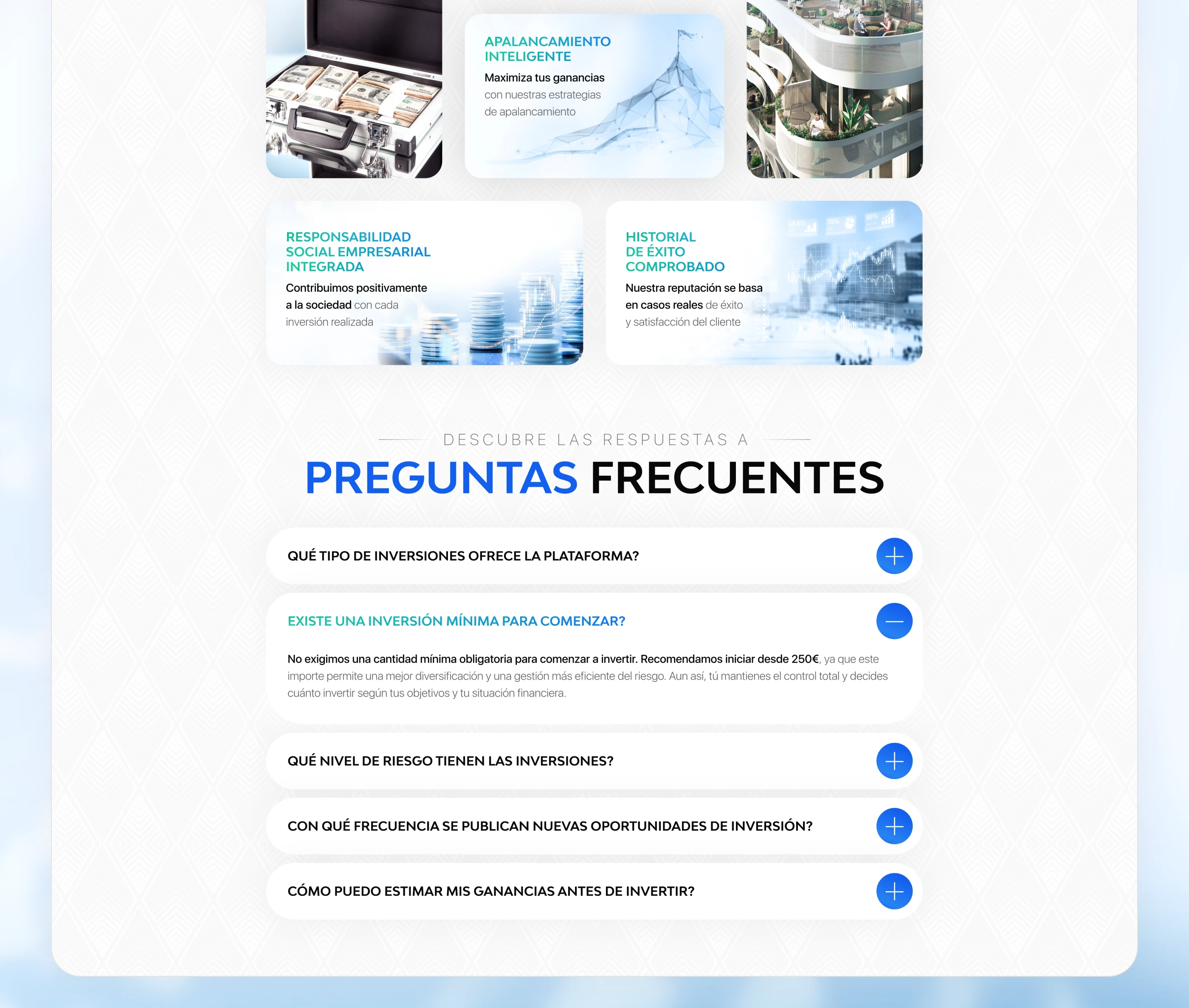 Разработка лендинга для инвестпроекта — Изображение №6 — Интерфейсы, Брендинг на Dprofile