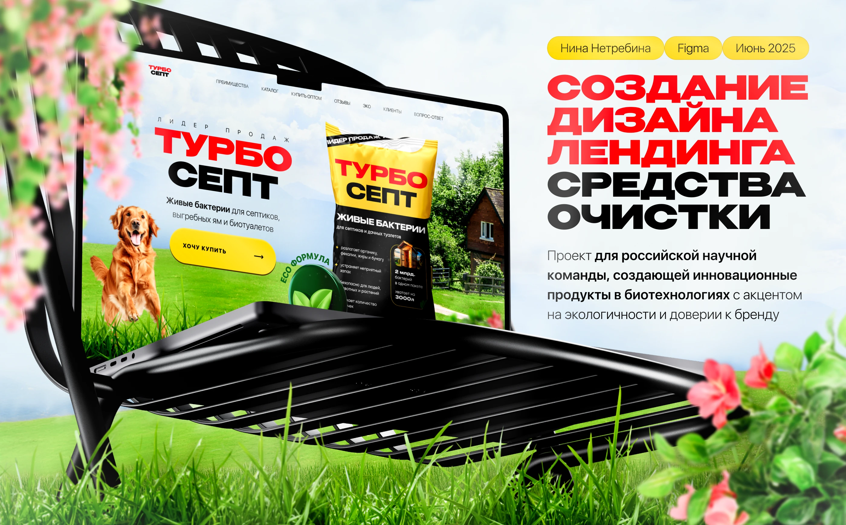 Лендинг | Средство очистки — Изображение №1 — Интерфейсы, Брендинг на Dprofile