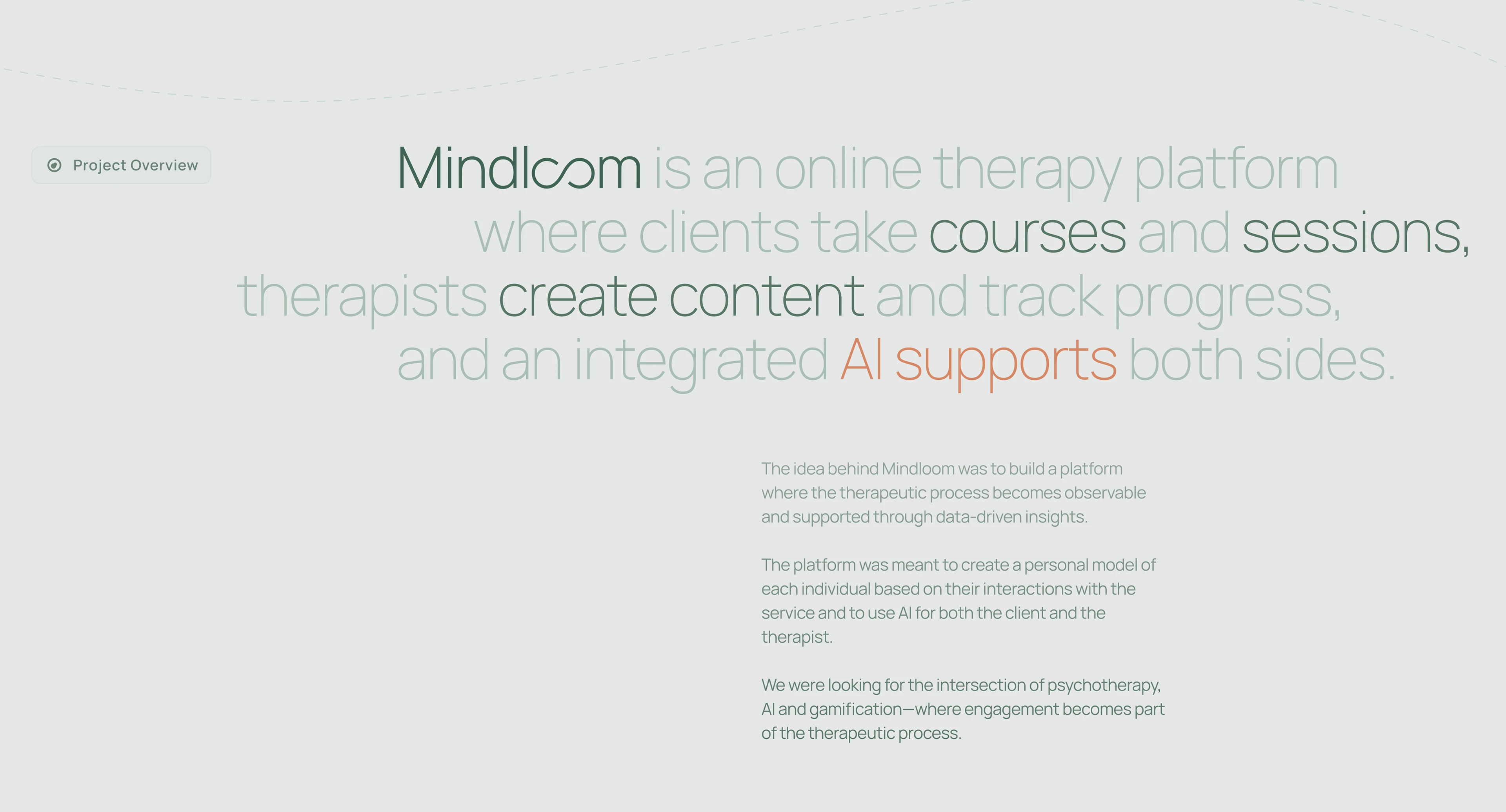 Mindloom: AI Mental Health SaaS | Product Design — Изображение №1 — Интерфейсы на Dprofile