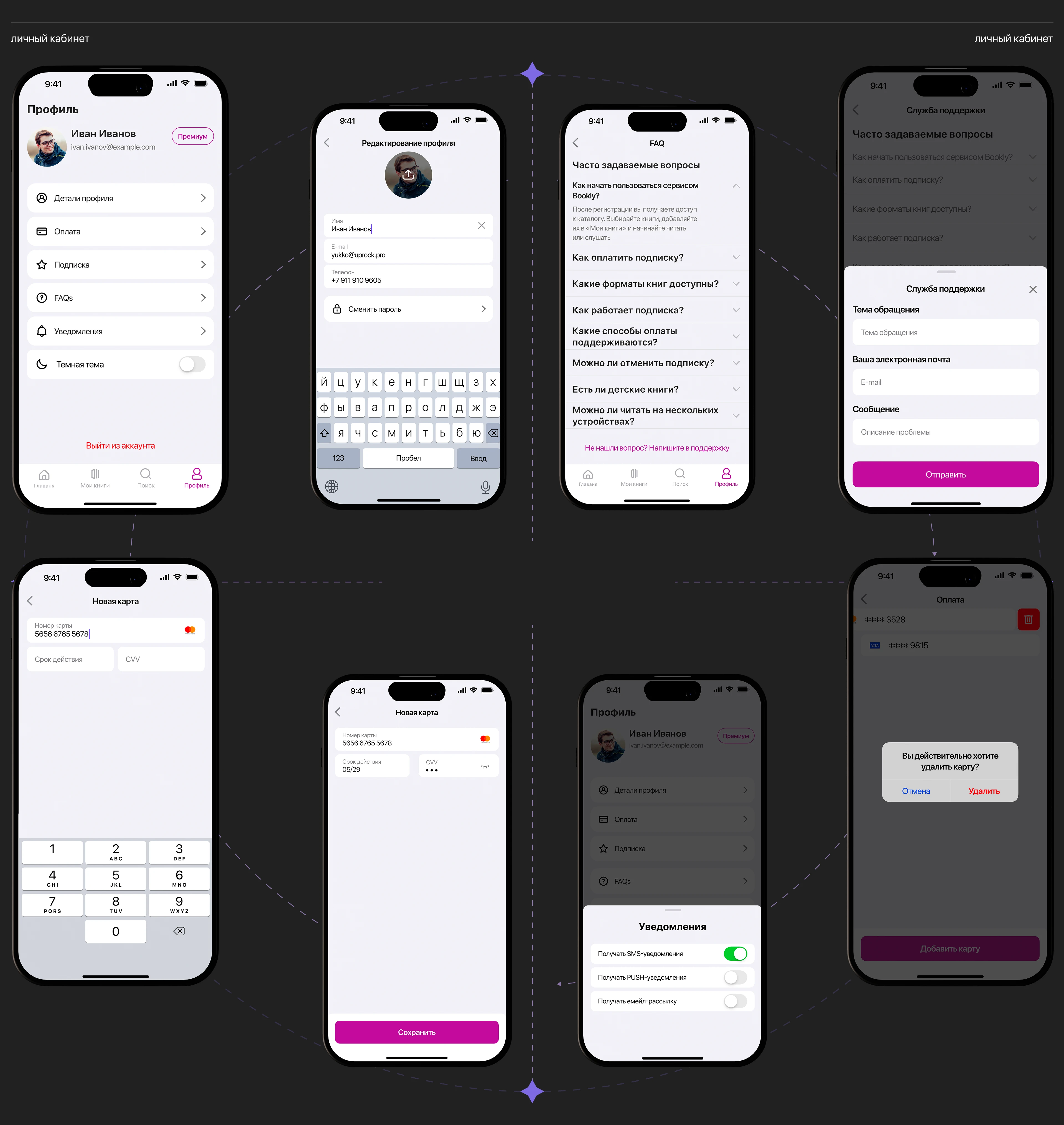 BOOKLY | Online books | Mobile App — Изображение №15 — Интерфейсы на Dprofile
