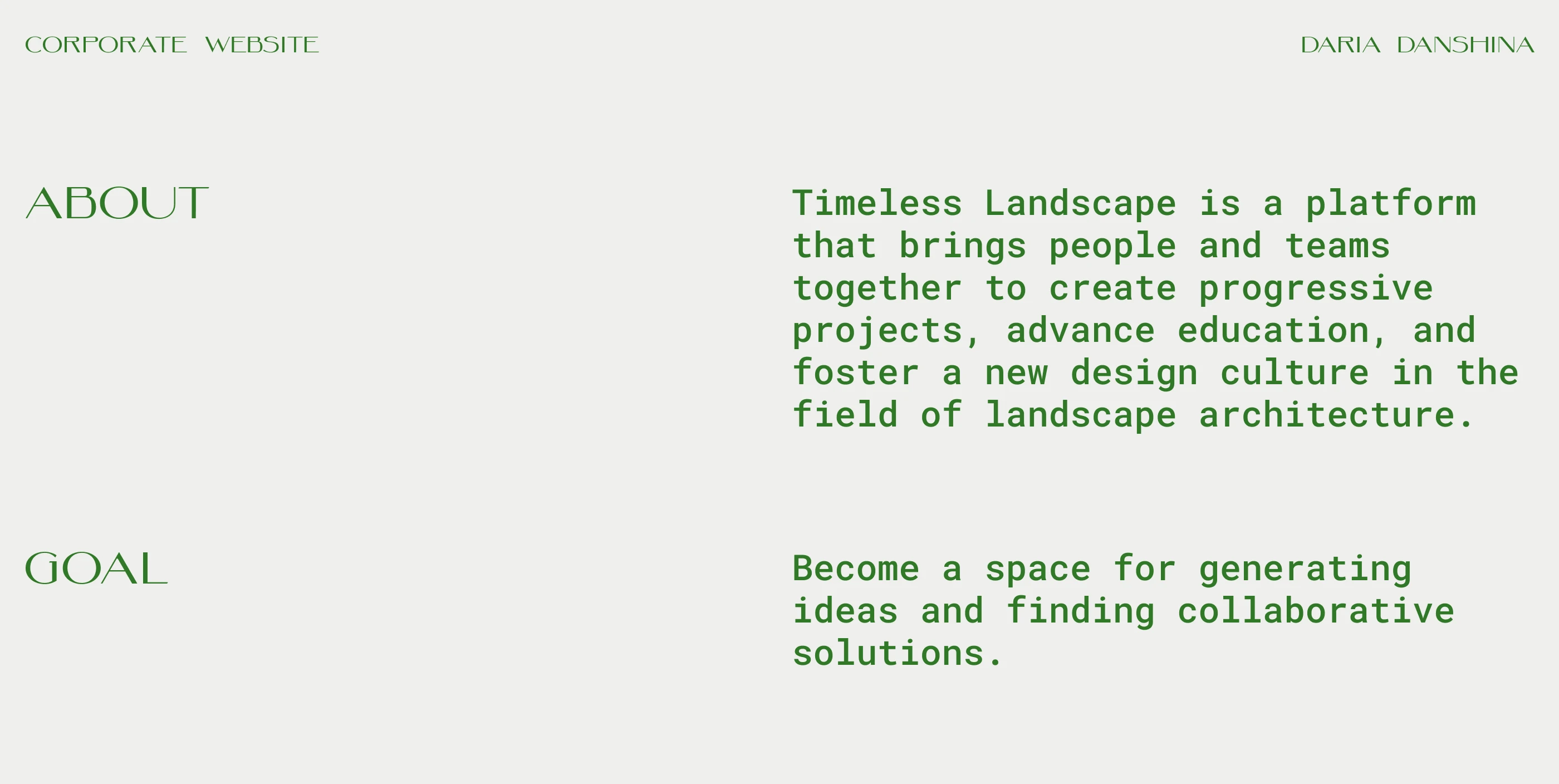 Timeless Landscape | E-comerce — Изображение №2 — Интерфейсы, Брендинг на Dprofile
