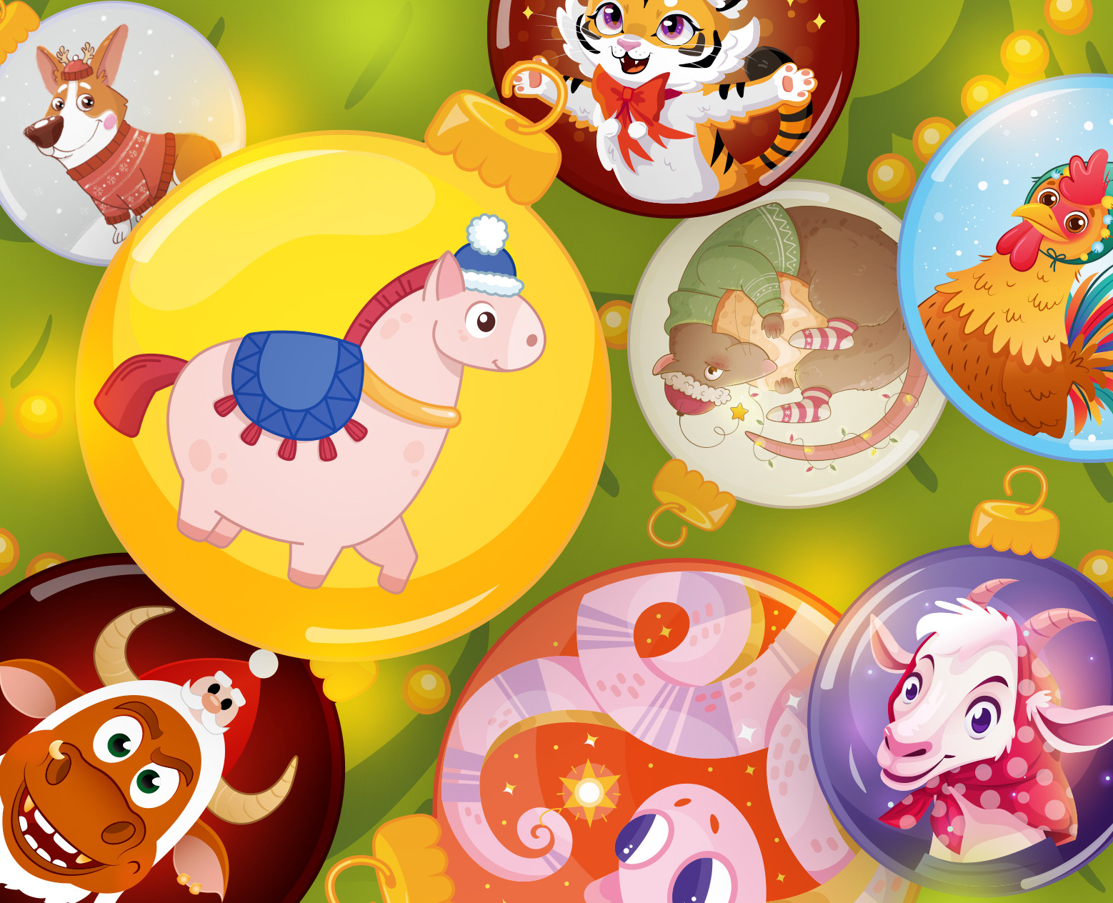 Дизайн персонажей | Китайский новый год | — Иллюстрация на Dprofile