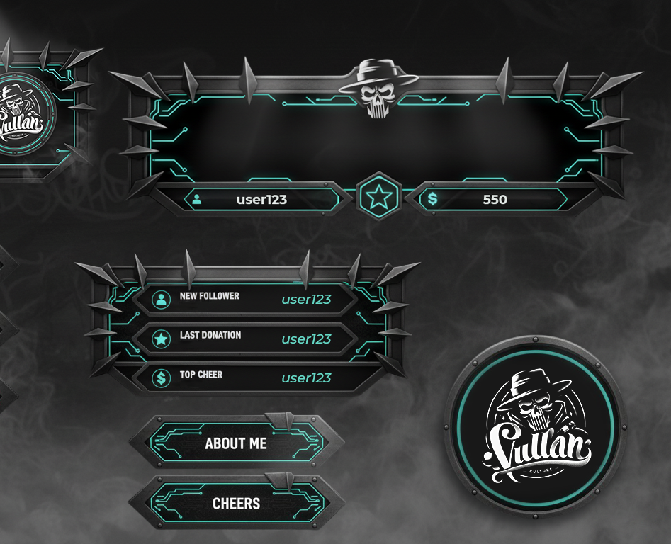Vullan culture — Интерфейсы, Брендинг на Dprofile
