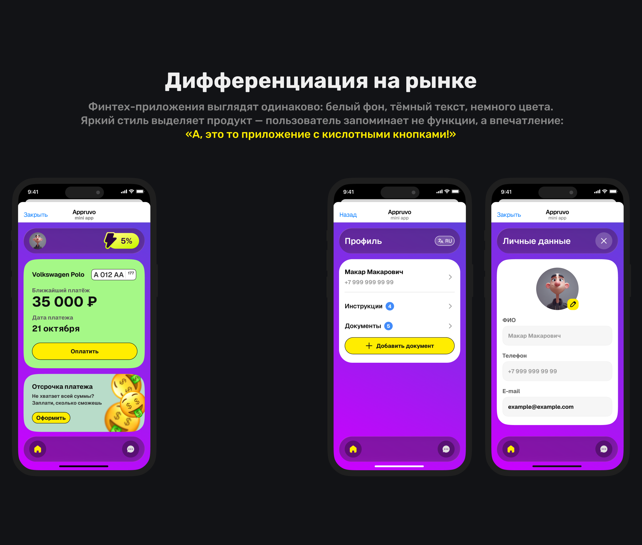 Appruvo mobile app — Изображение №4 — Интерфейсы на Dprofile