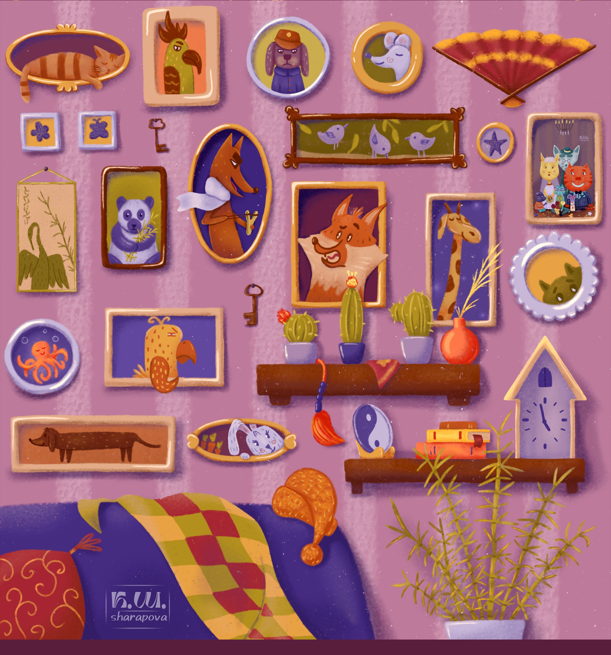 Иллюстрация "Стена с портретами". — Изображение №5 — Иллюстрация на Dprofile