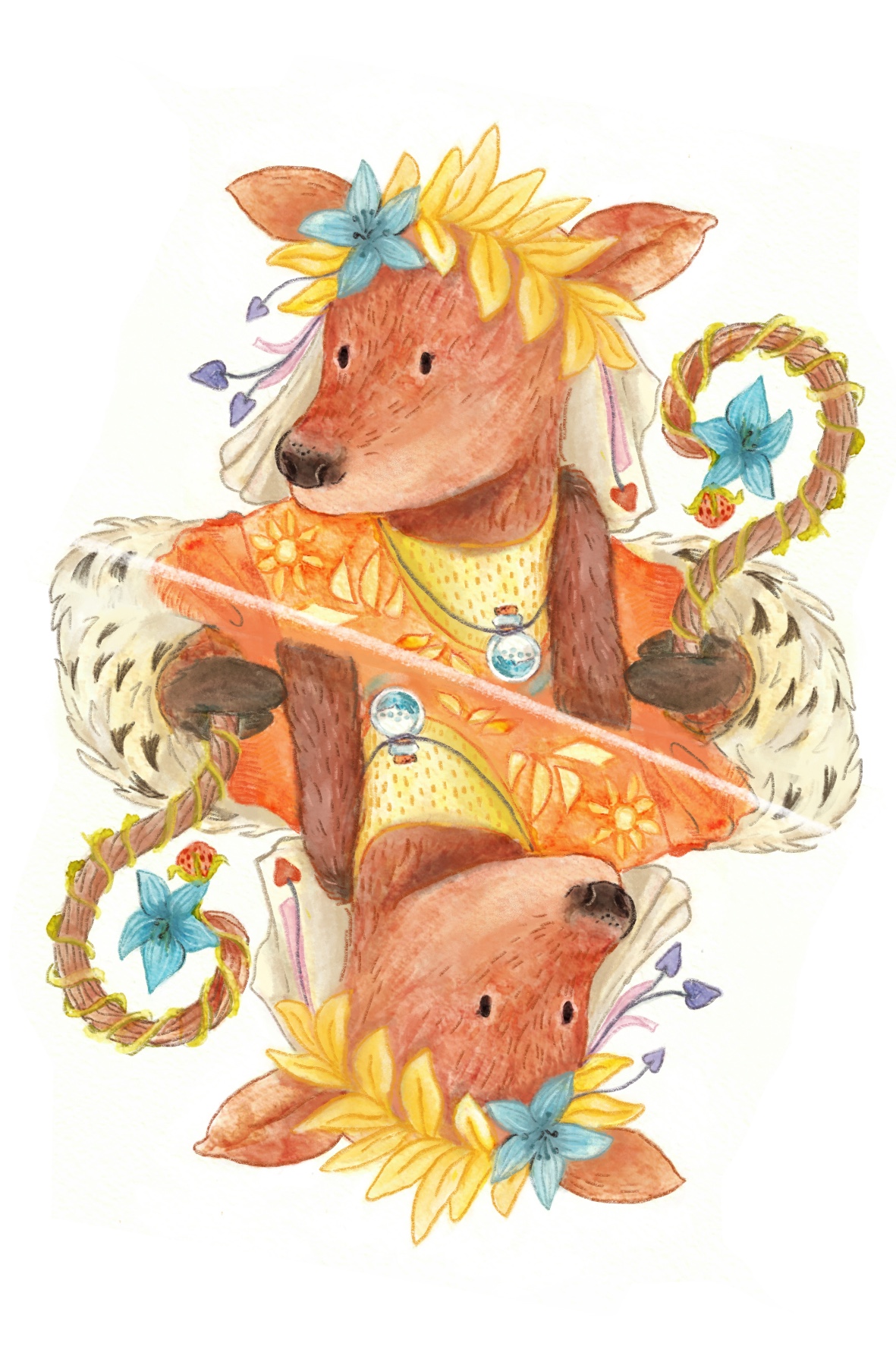 Игральные лесные карты. — Изображение №12 — Иллюстрация на Dprofile