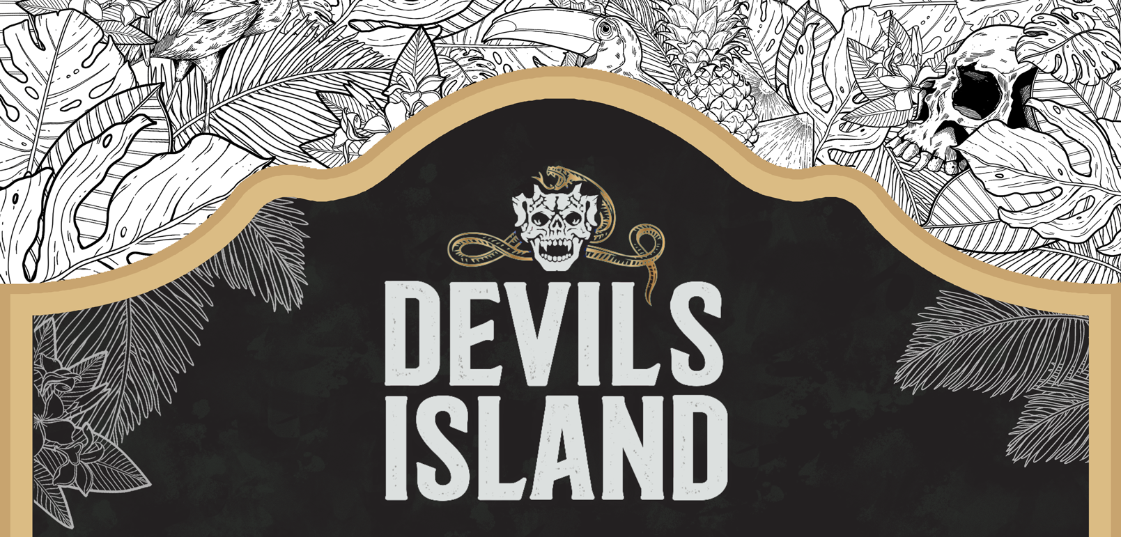Иллюстрация для этикетки бренда Devil's Island — Изображение №1 — Брендинг, Иллюстрация на Dprofile