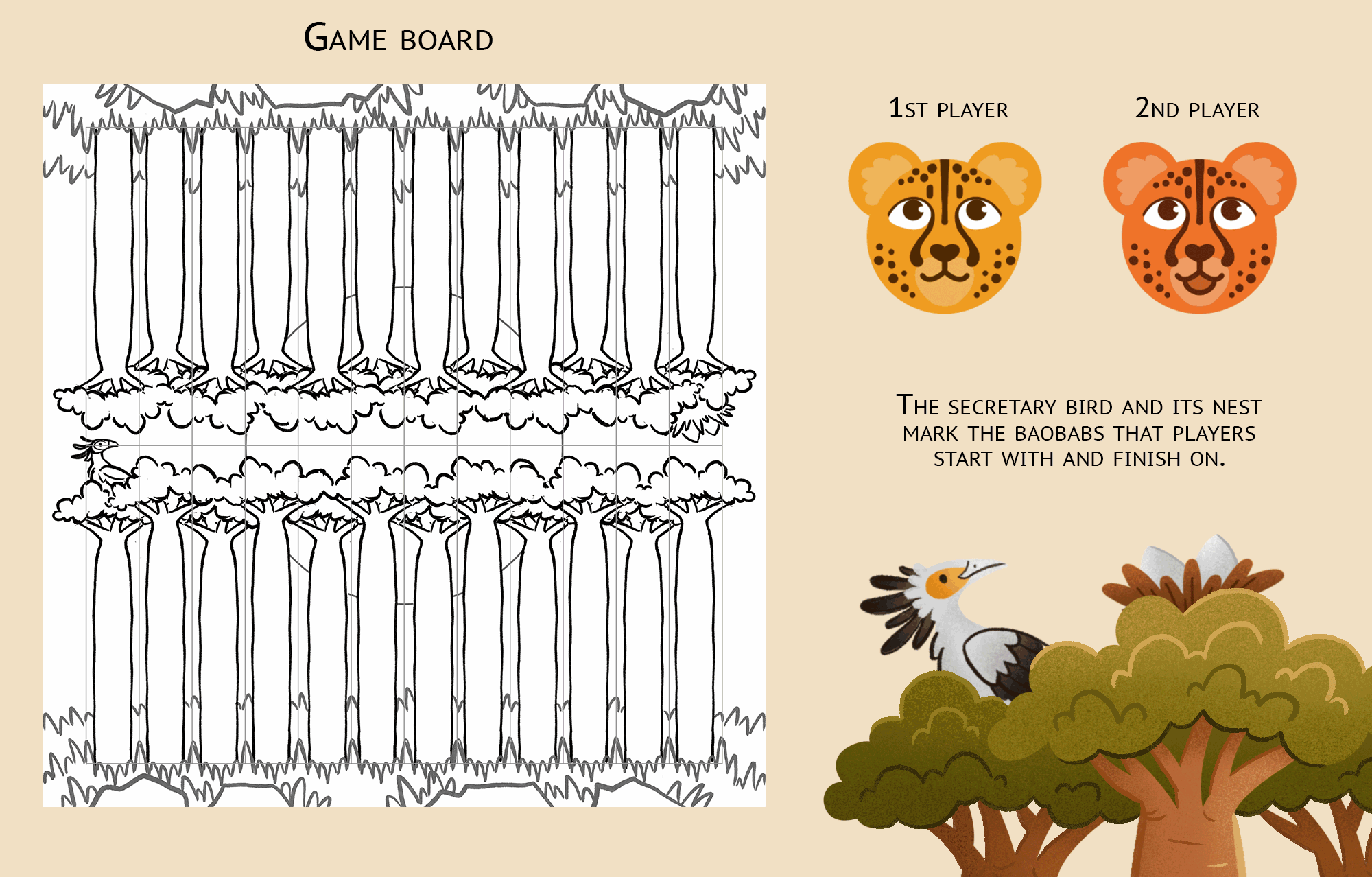 Настольные игры «Шашки-лягушки» и «Нарды-гепарды» — Изображение №13 — Иллюстрация, Промдизайн на Dprofile