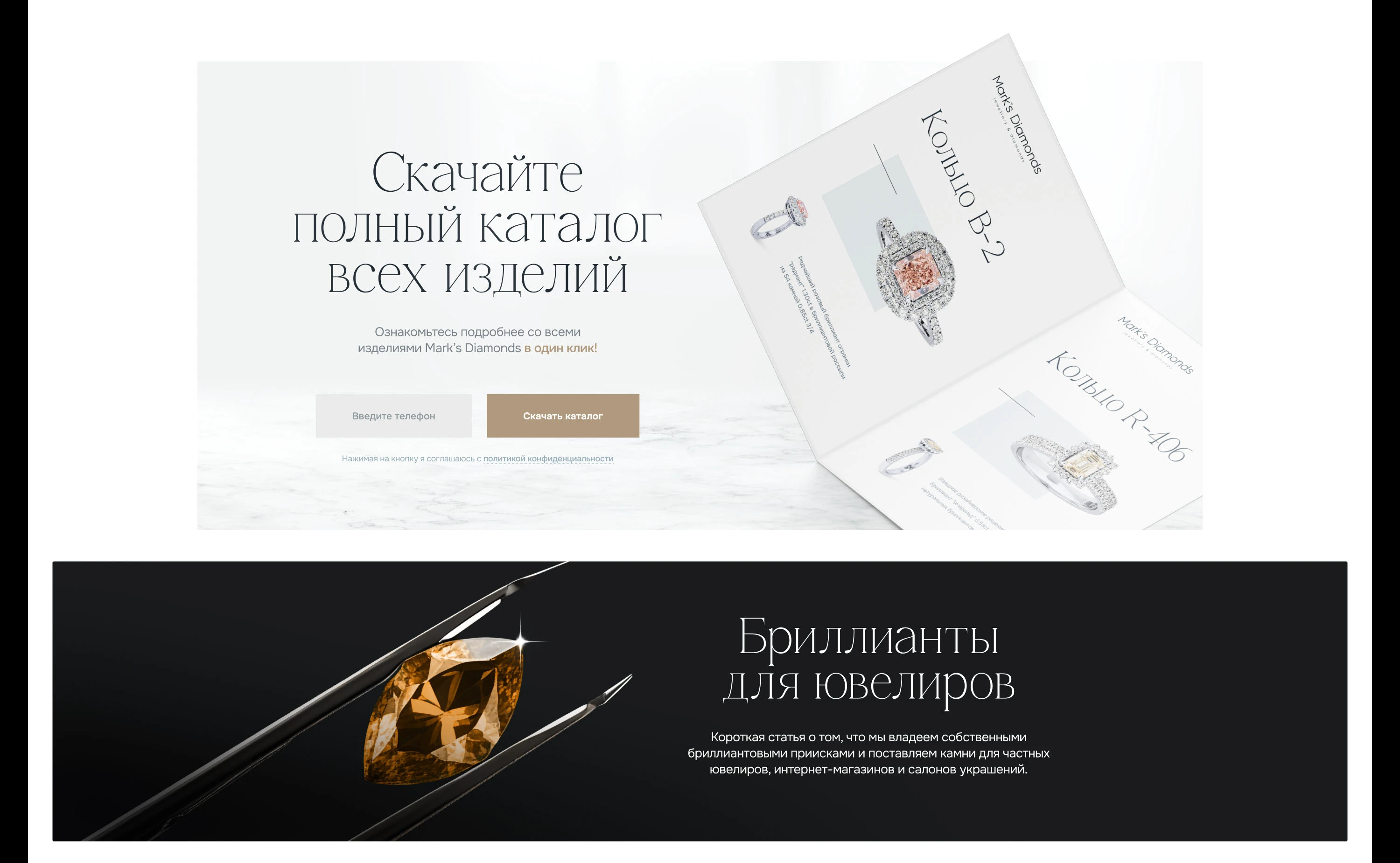 Дизайн сайта компании эксклюзивных украшений — Изображение №16 — Интерфейсы на Dprofile