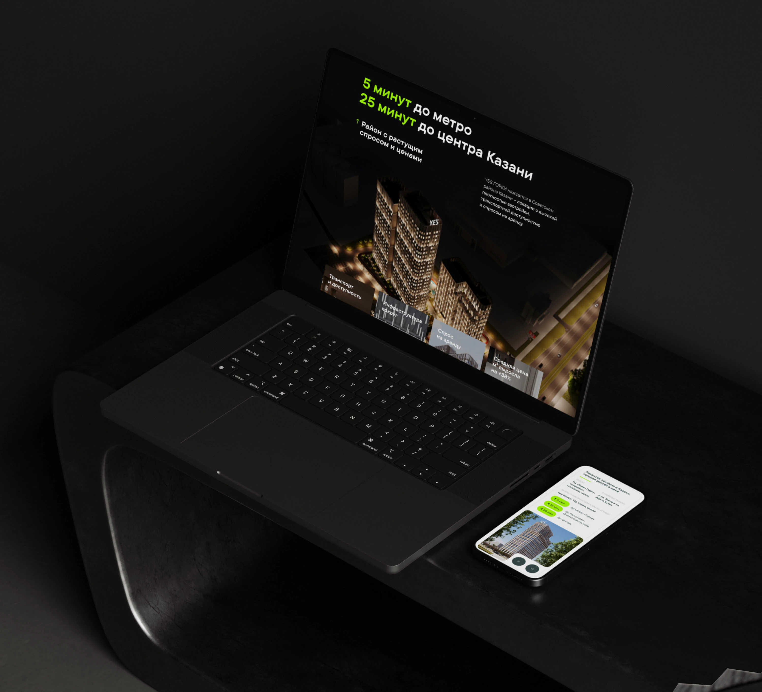 Дизайн сайта для инвестиций в апартаменты YES — Изображение №8 — Интерфейсы на Dprofile