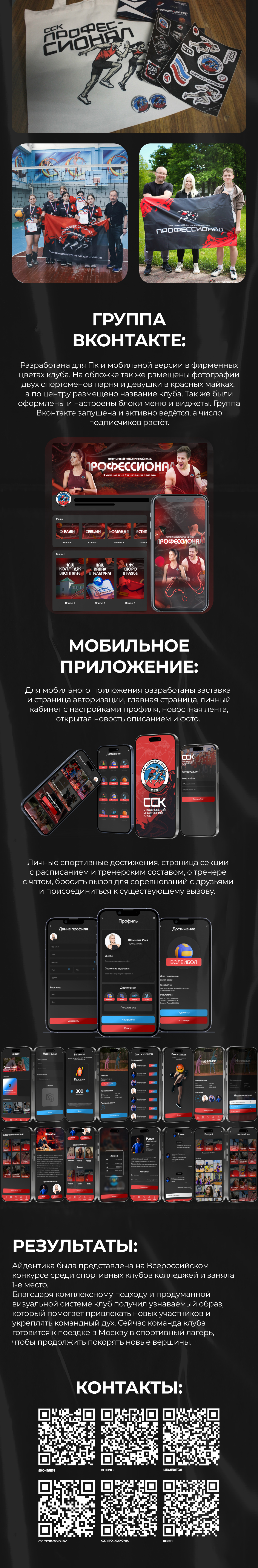 Фирменный стиль спортивного студенческого клуба ССК "Профессионал" — Изображение №2 — Интерфейсы, Брендинг на Dprofile