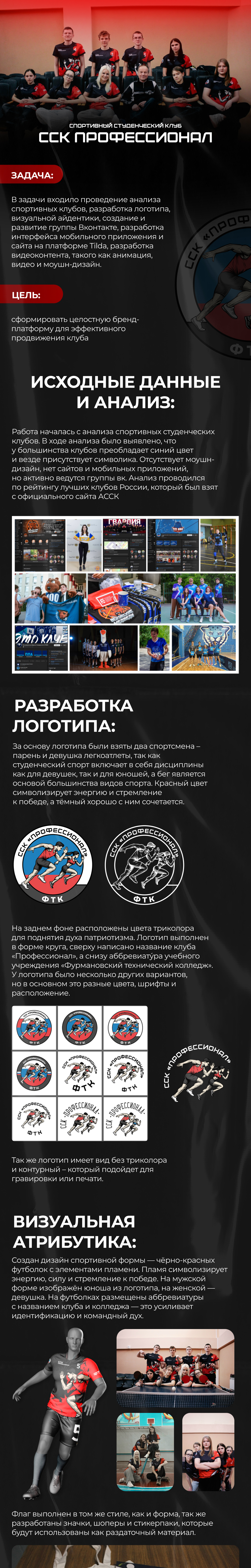Фирменный стиль спортивного студенческого клуба ССК "Профессионал" — Изображение №1 — Интерфейсы, Брендинг на Dprofile