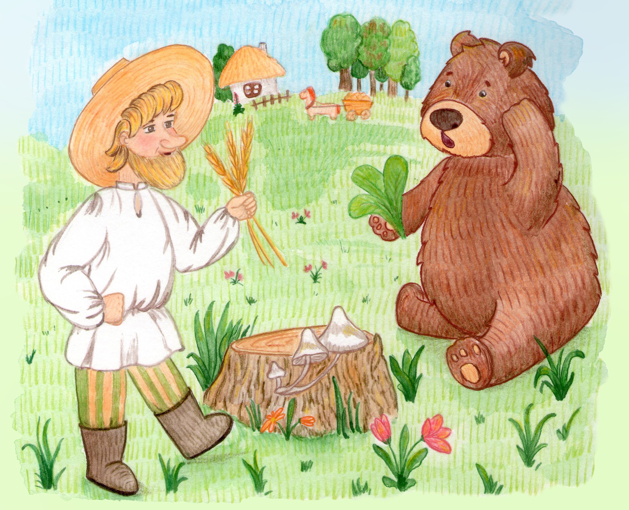 Сказка "Мужик и медведь" на Dprofile